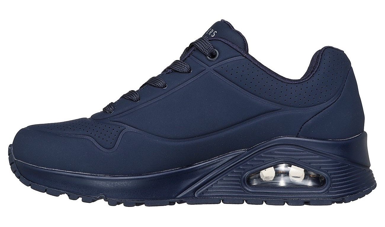 Skechers Sneakers met sleehak UNO STAND ON AIR Vrijetijdsschoen, lage schoen, veterschoen met zacht gevoerde binnenzool