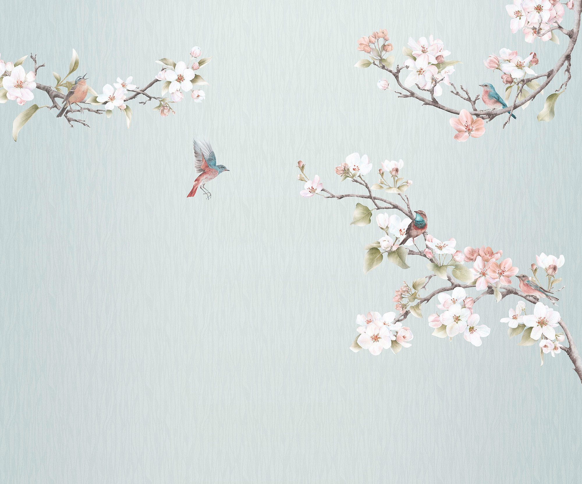 Komar Fotobehang Digitale print vlies - Apple Blossom - Afmeting 300 x 250 cm (1 stuk)