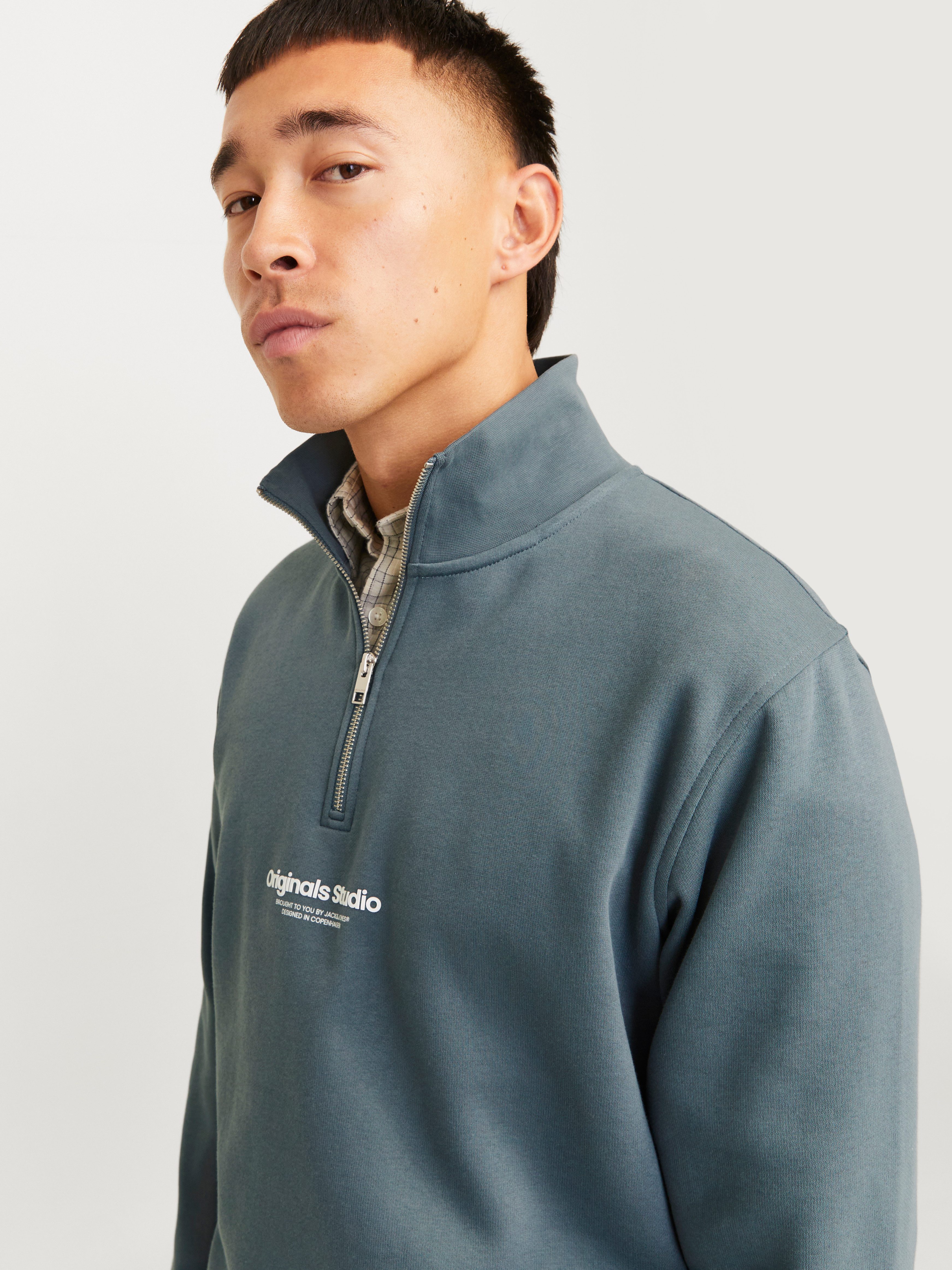 Jack & Jones Sweatshirt JORVESTERBRO SWEAT QUARTER ZIP HN NOOS