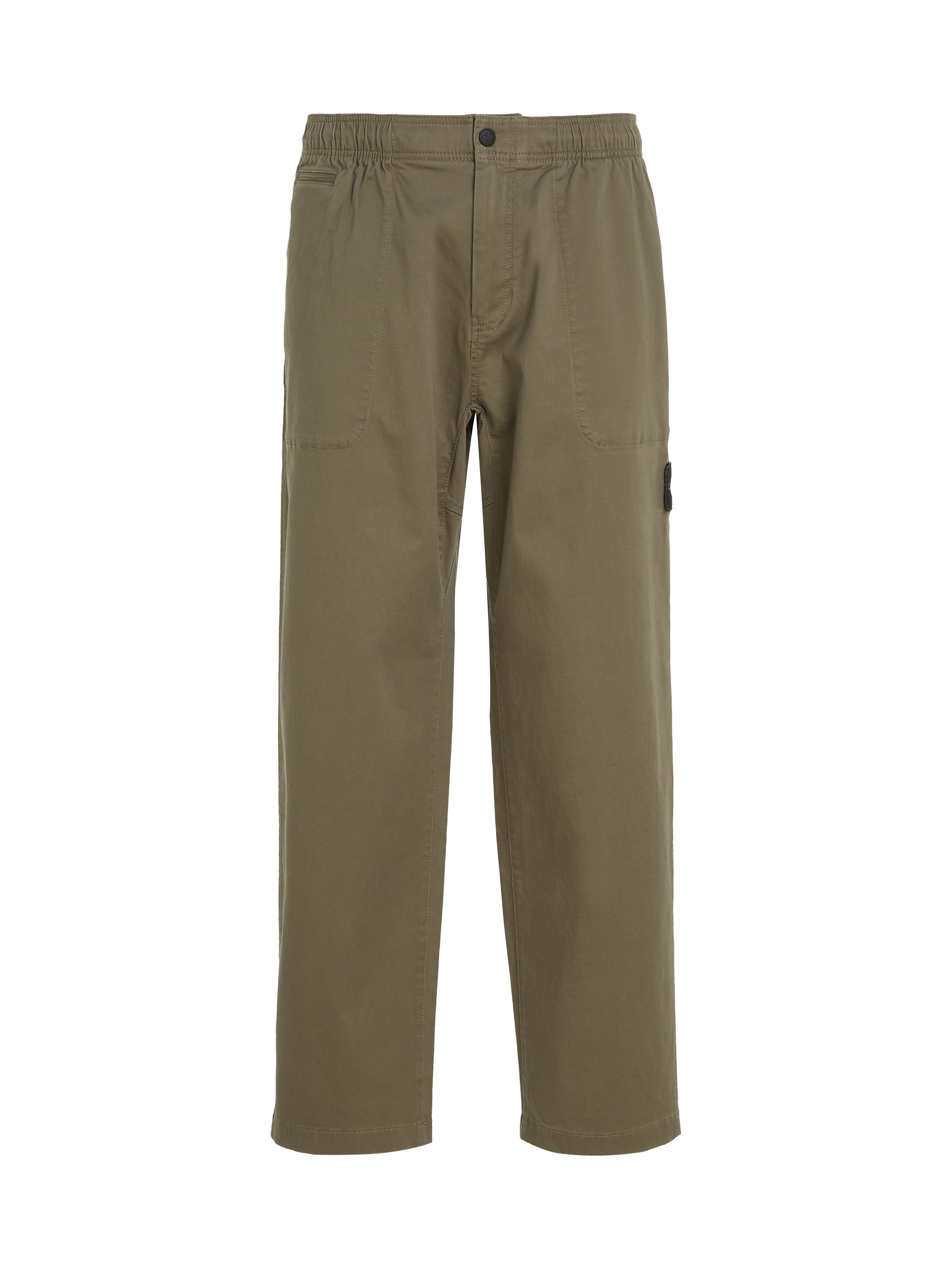 Calvin Klein Sweatbroek BADGE TRIM WOVEN PANT