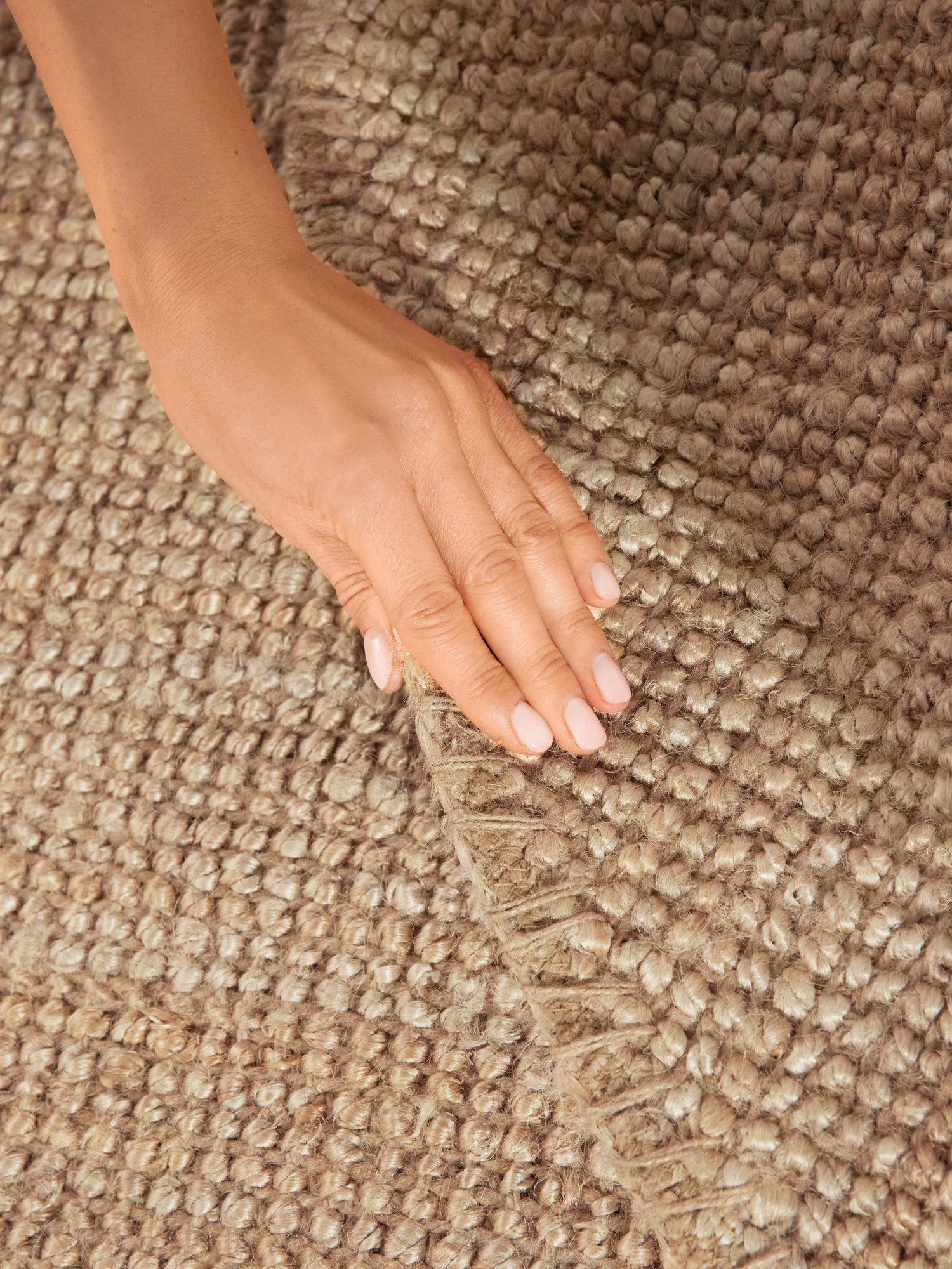 HANSE Home Vloerkleed Jaipur jute tapijt, als loper en rond 100% natuurlijke vezel, woonkamer, eetkamer, slaapkamer, grs
