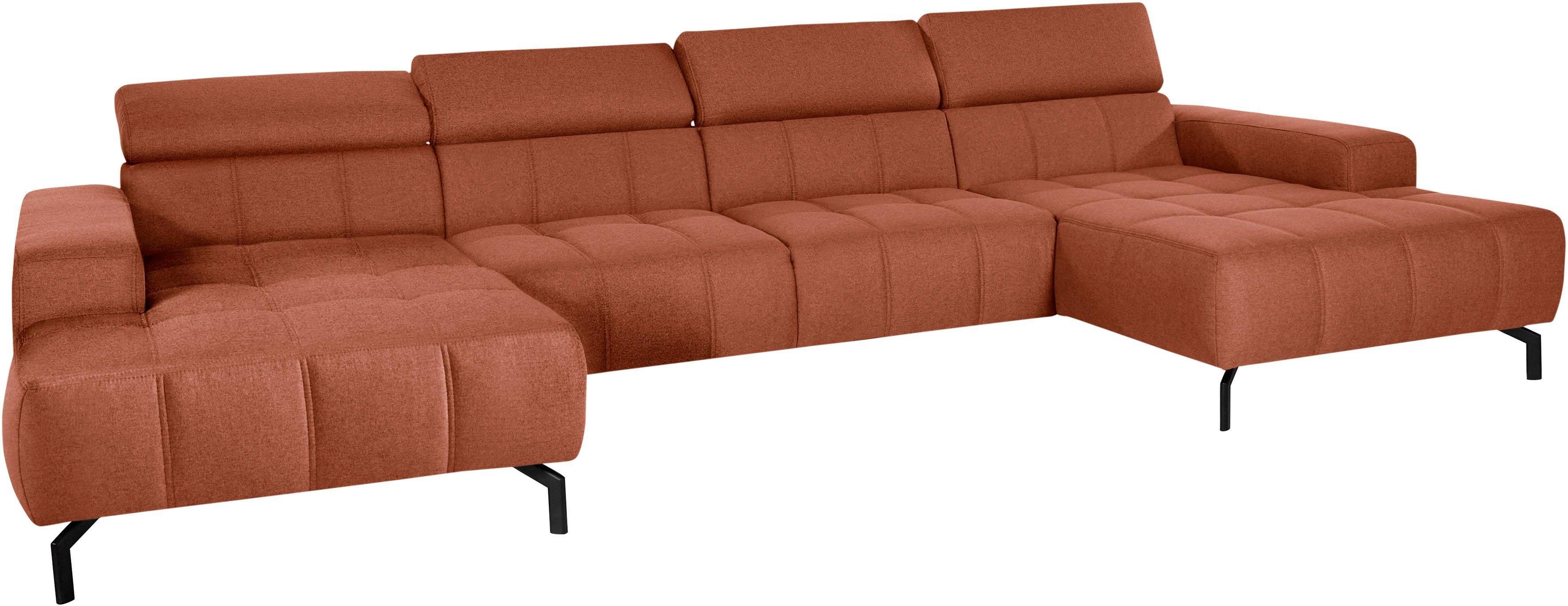 DOMO collection Zithoek Cunelli mooie zitnaden als designelement, stevige zitcomfort, U-vorm