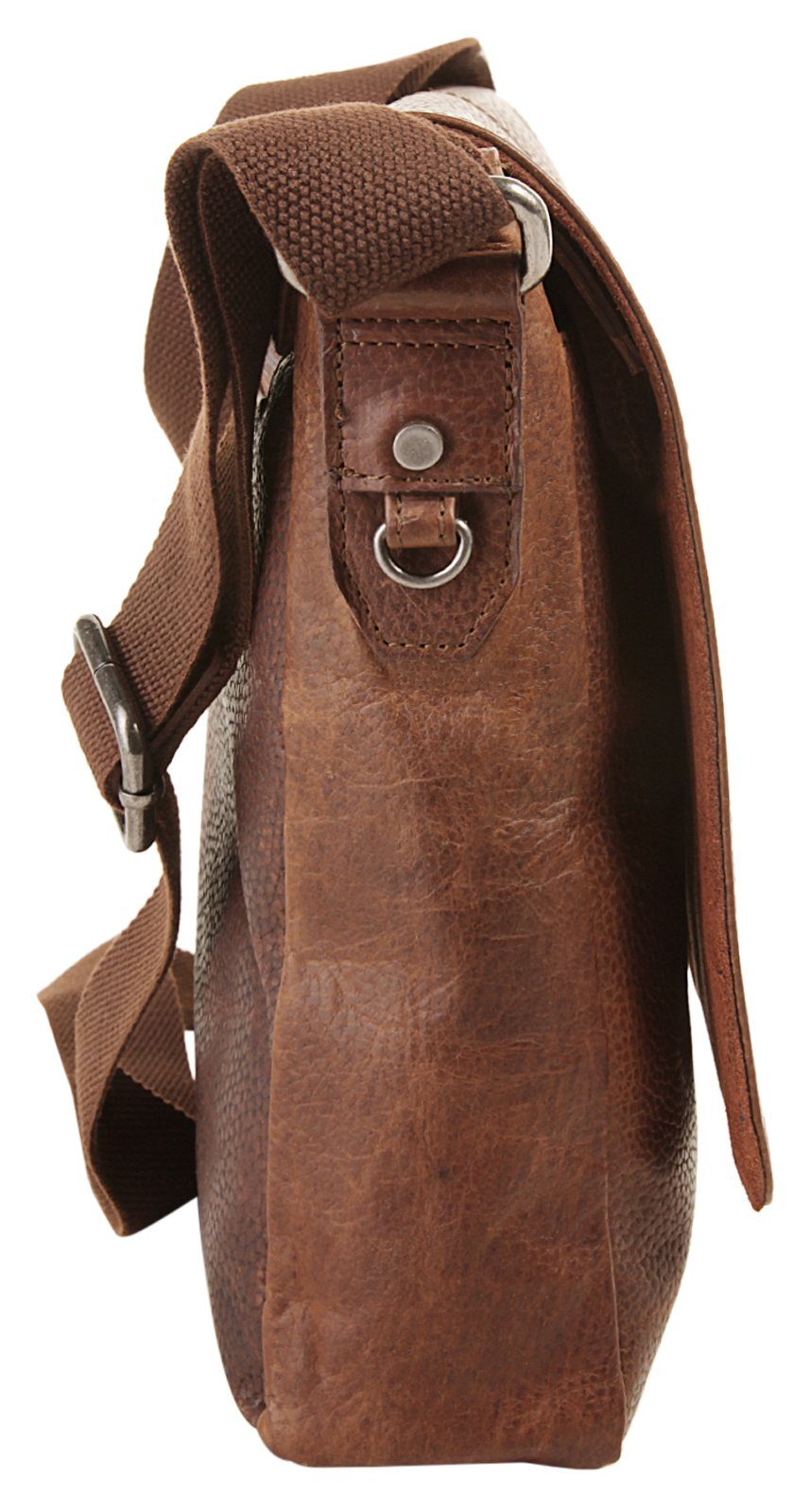 BODENSCHATZ Messenger Bag echt leder