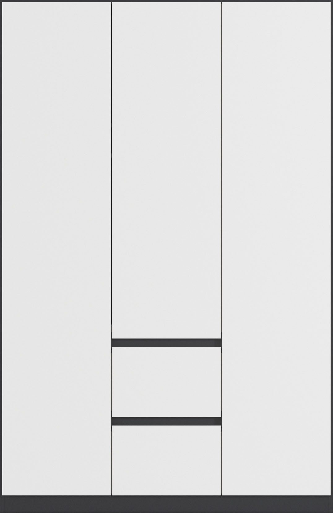 rauch Draaideurkast Kledingkast kast garderobe garderobekast MAINZ greeploze front, buitendeuren met push-to-open functie made in germany