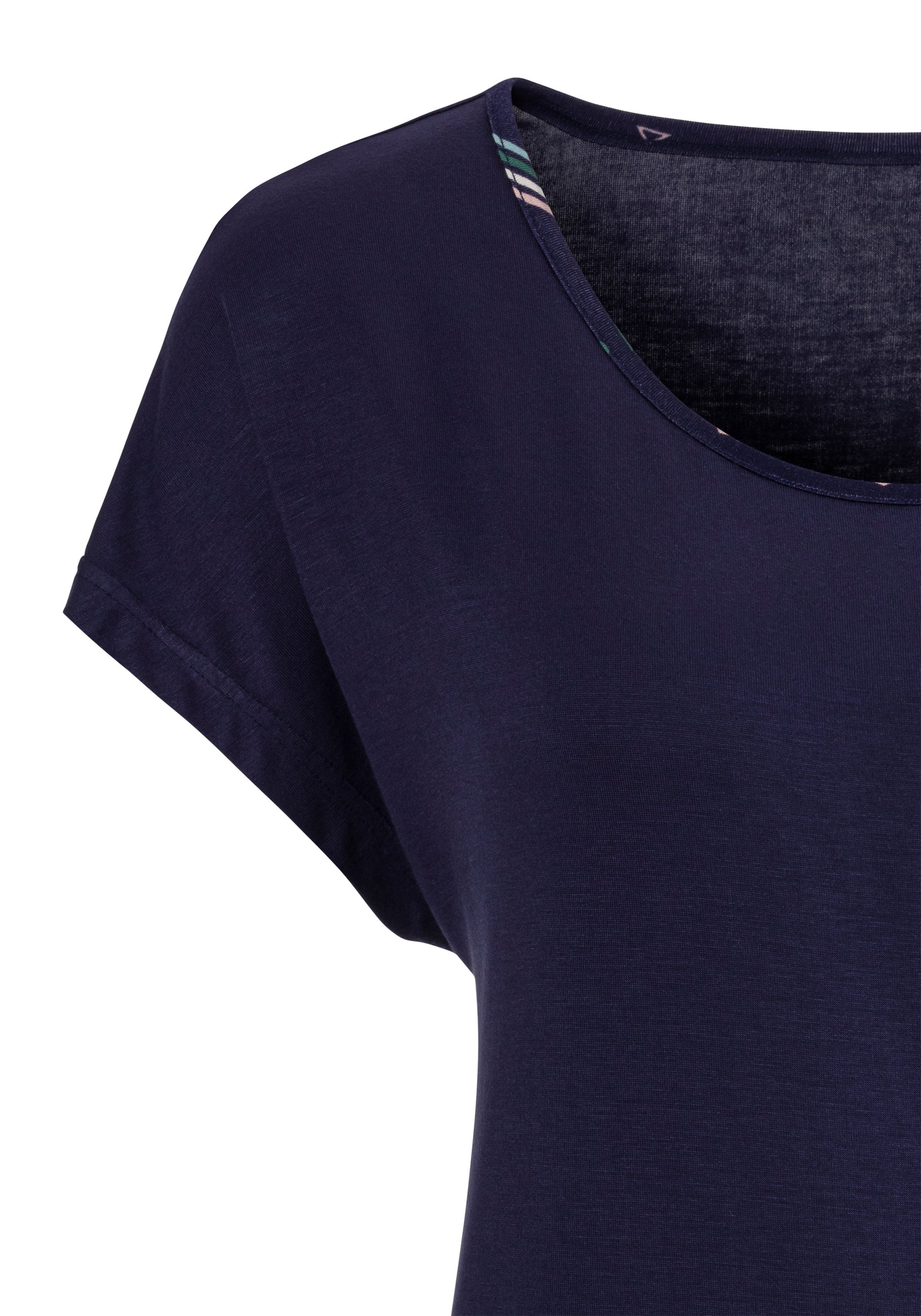 Lascana Pyjama top met aangeknipte mouwen