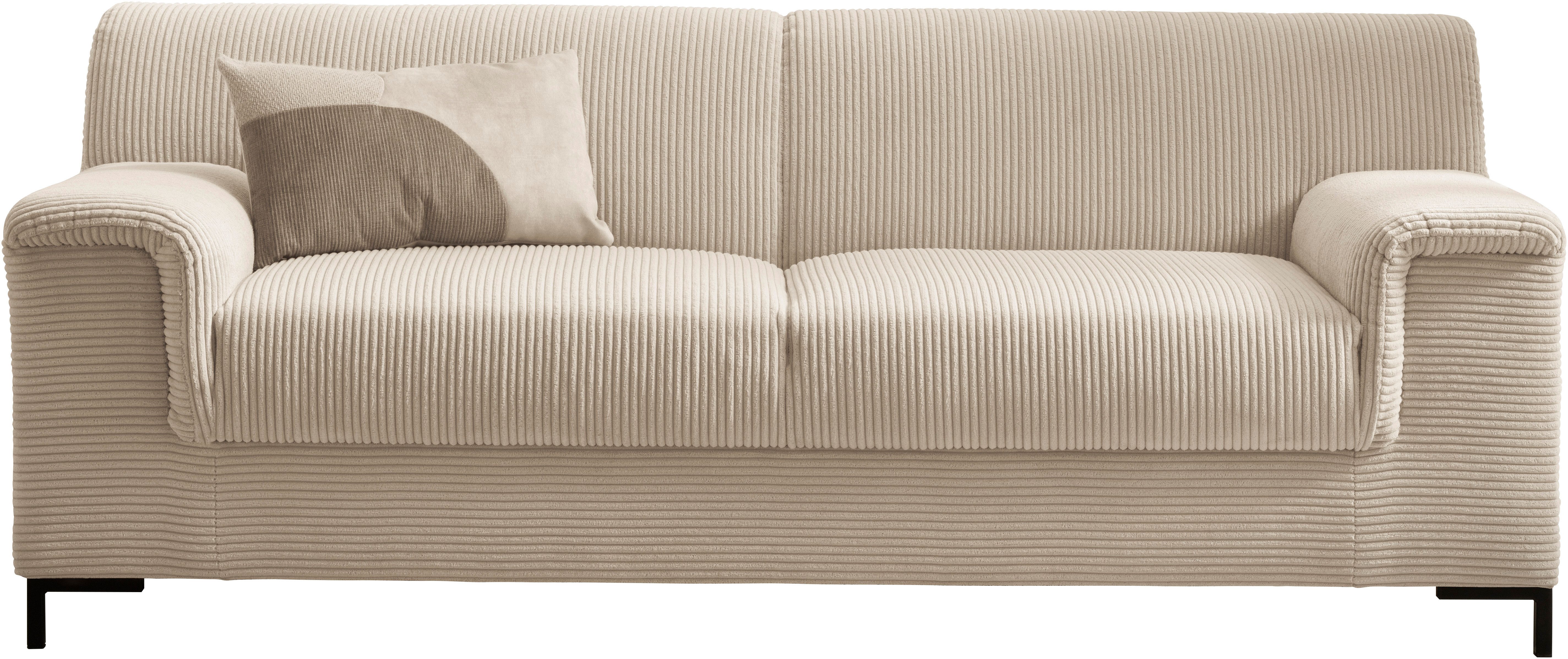 INOSIGN 2,5-zits Jamie 2 ook in Cord BxDxH: 19x/81x76 cm tijdloos, modern, met comfortabel verend systeem
