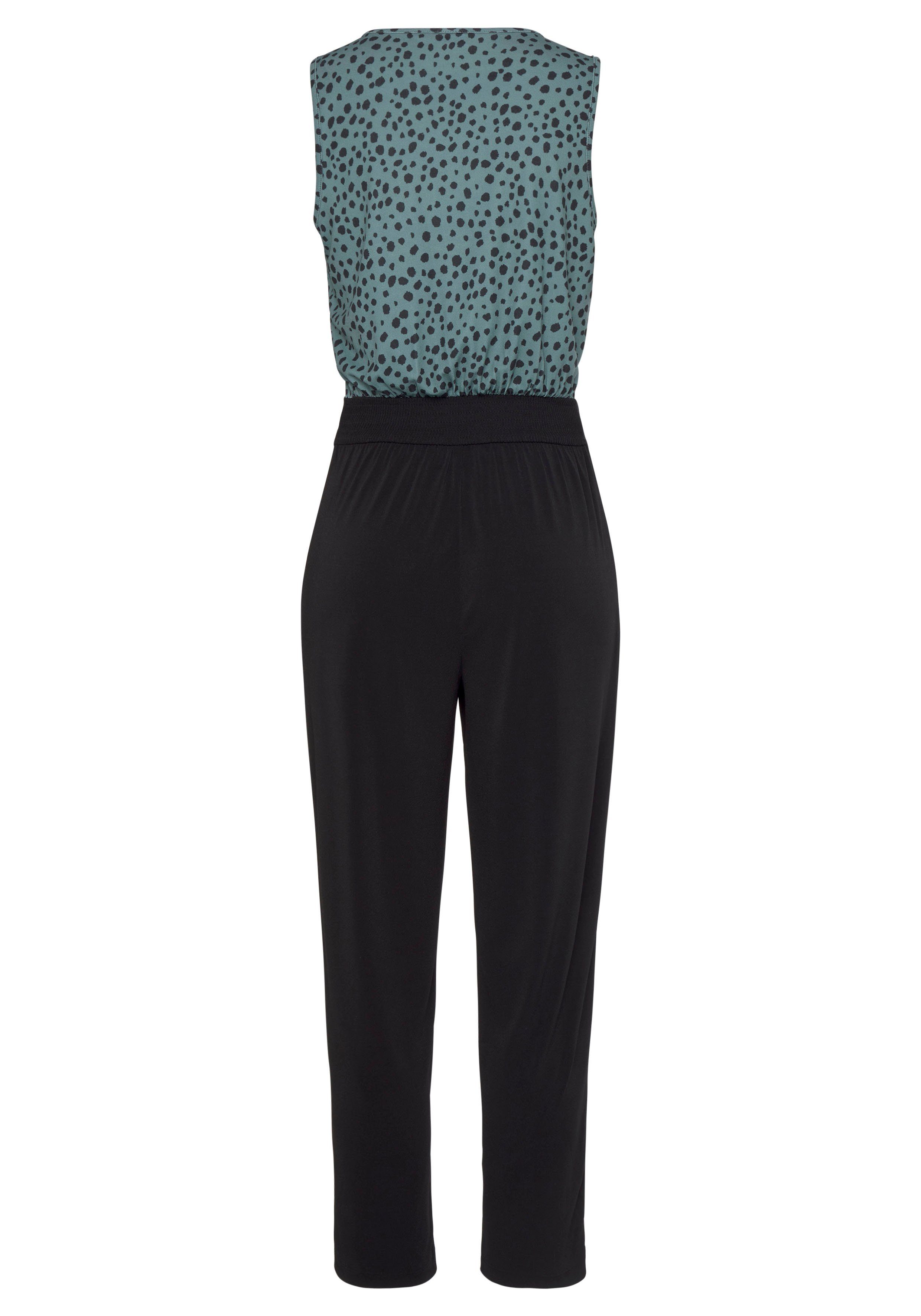 Lascana Jumpsuit met overlappend bovenstuk elegante jumpsuit business-look