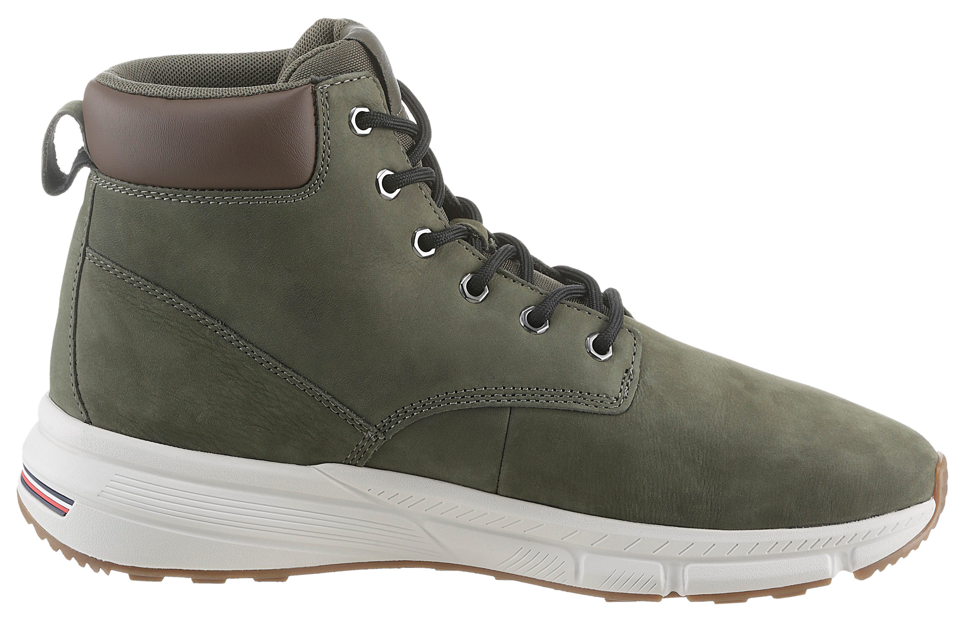 Tommy Hilfiger Veterschoenen LIGHT HILIFIGER NBK HYBRID BOOT vrijetijdsschoen, laarzen, veterschoen met gevoerde schacht