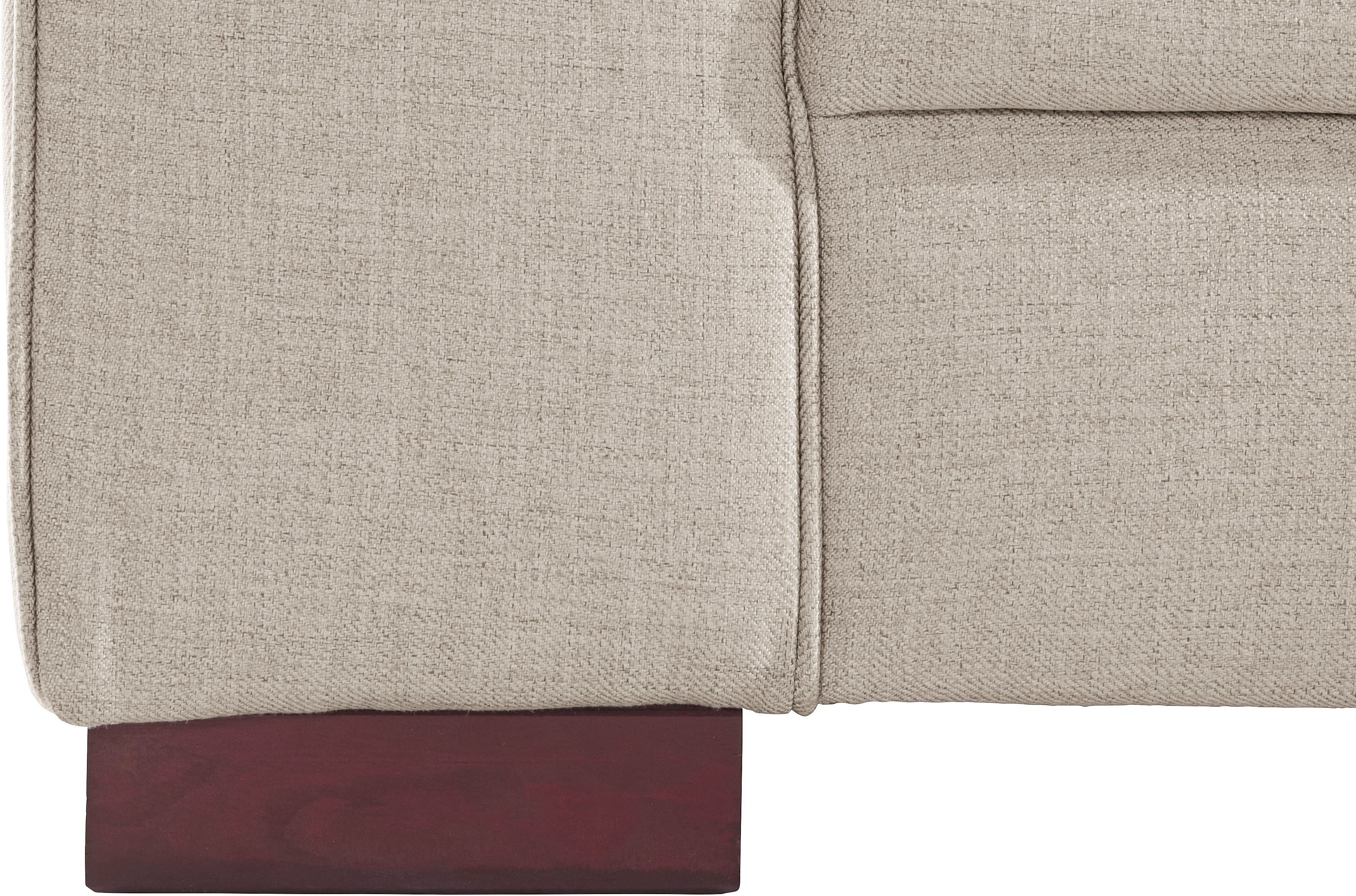Home affaire 2-zitsbank Broughton zacht zitcomfort, incl. 2 sierkussens, opstaande naad