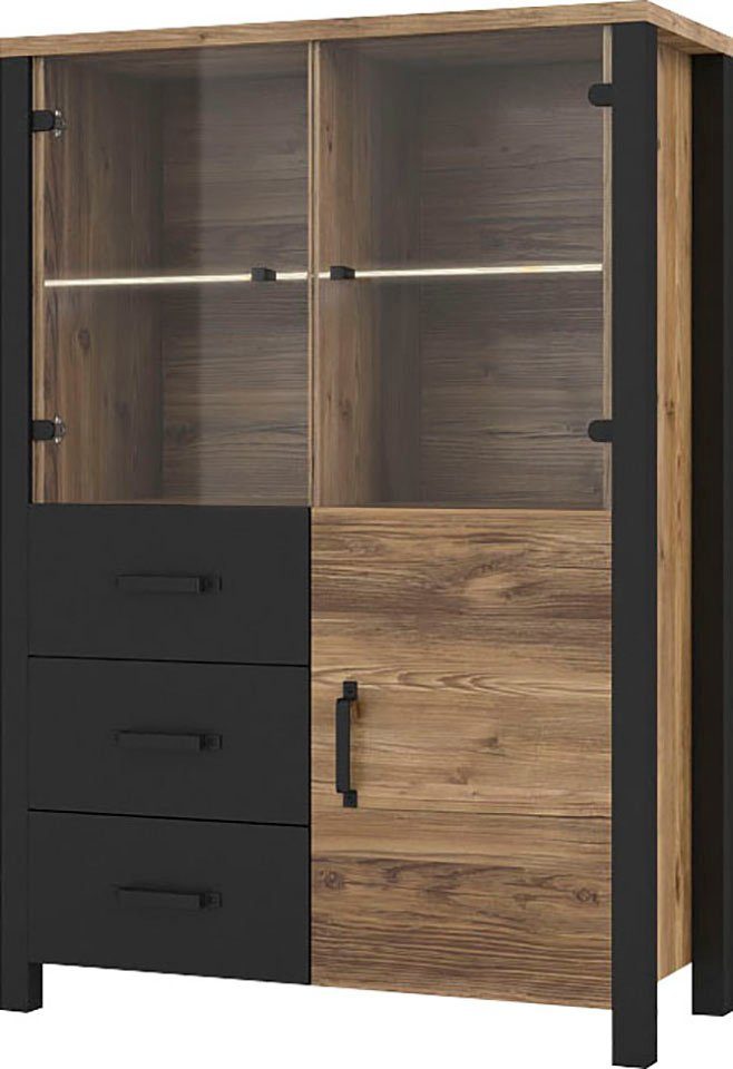 Home affaire Vitrinekast Olin Hoogte 146 cm