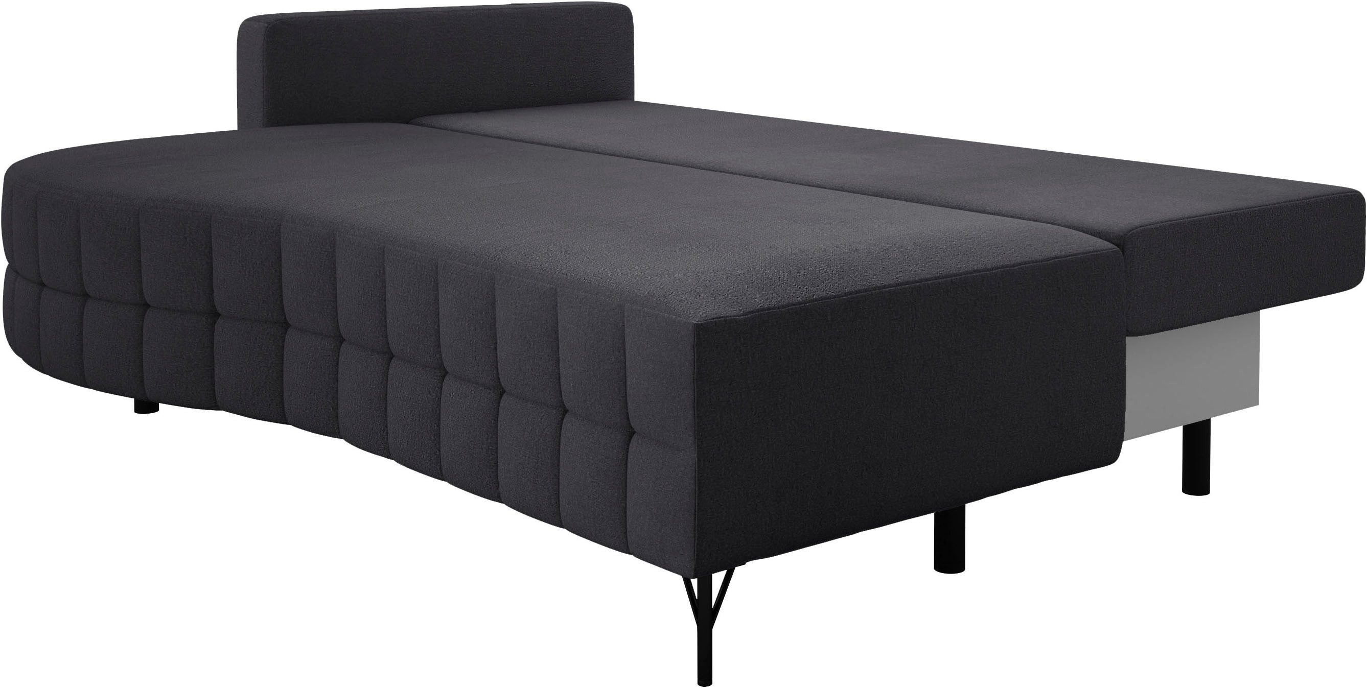 exxpo - sofa fashion Loungebank T wiggy slaapbank met bedfunctie en bedlade, comfortabele bonellvering, super zitcomfort, elegante vormtaal