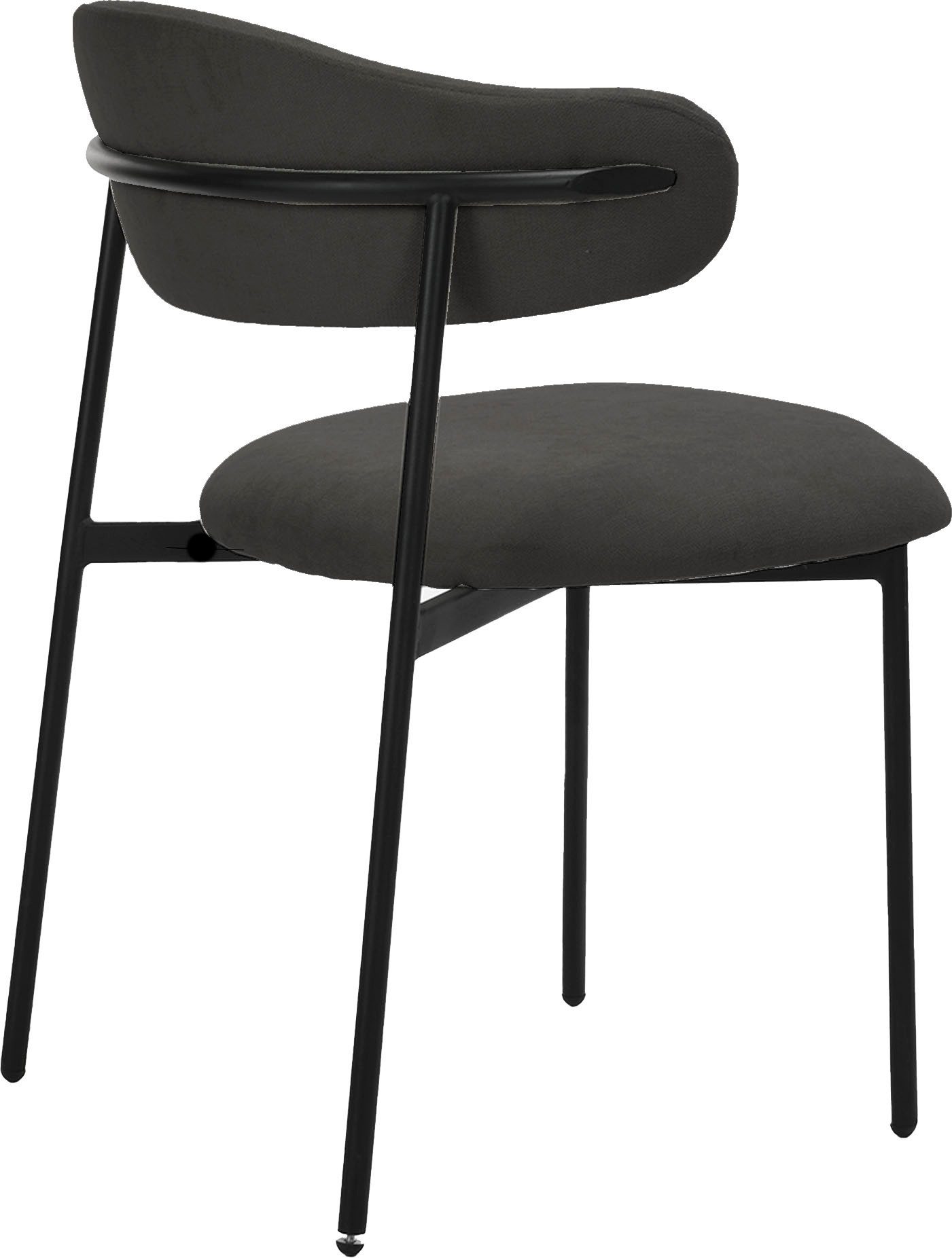byLIVING Eetkamerstoel Jersey (2-stuks set) Frame van metaal zwart, keukenstoel, geweven stofbekleding, diverse kleuren (set)