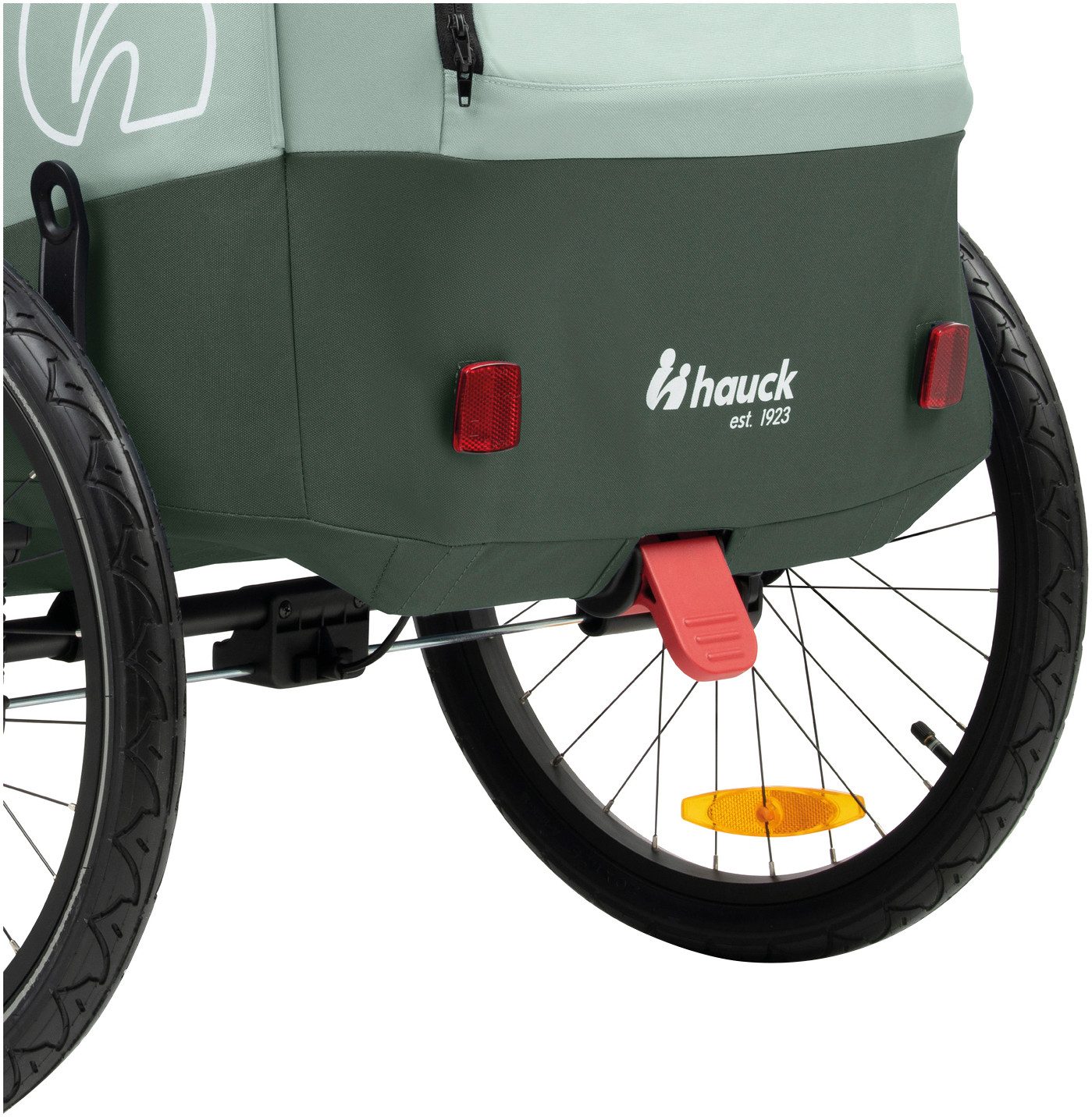 Hauck Kinderen fiets aanhanger 2in1 Bike Trailer und Buggy Dryk Duo Plus, dark green