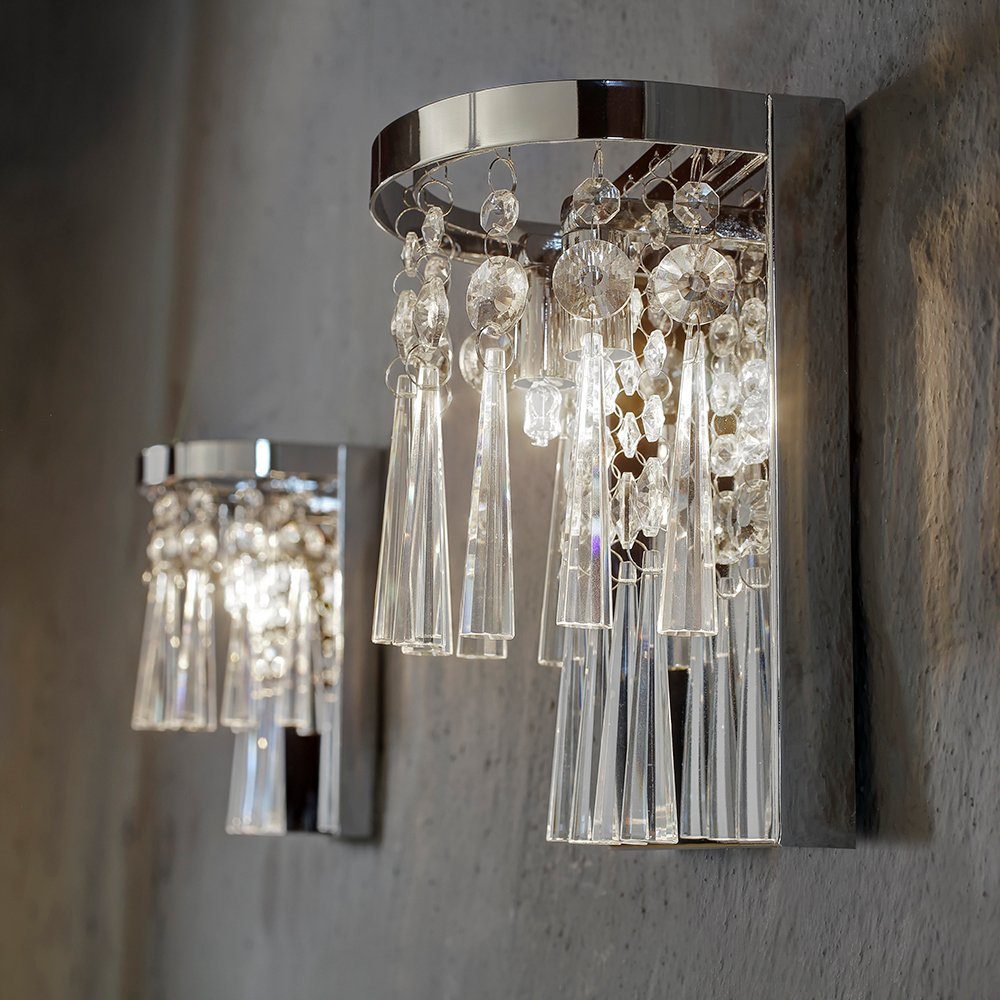 SPOT Light Wandlamp LUXORIA Echt kristalglas, ledverlichting inclusief, decoratief, hoogwaardig