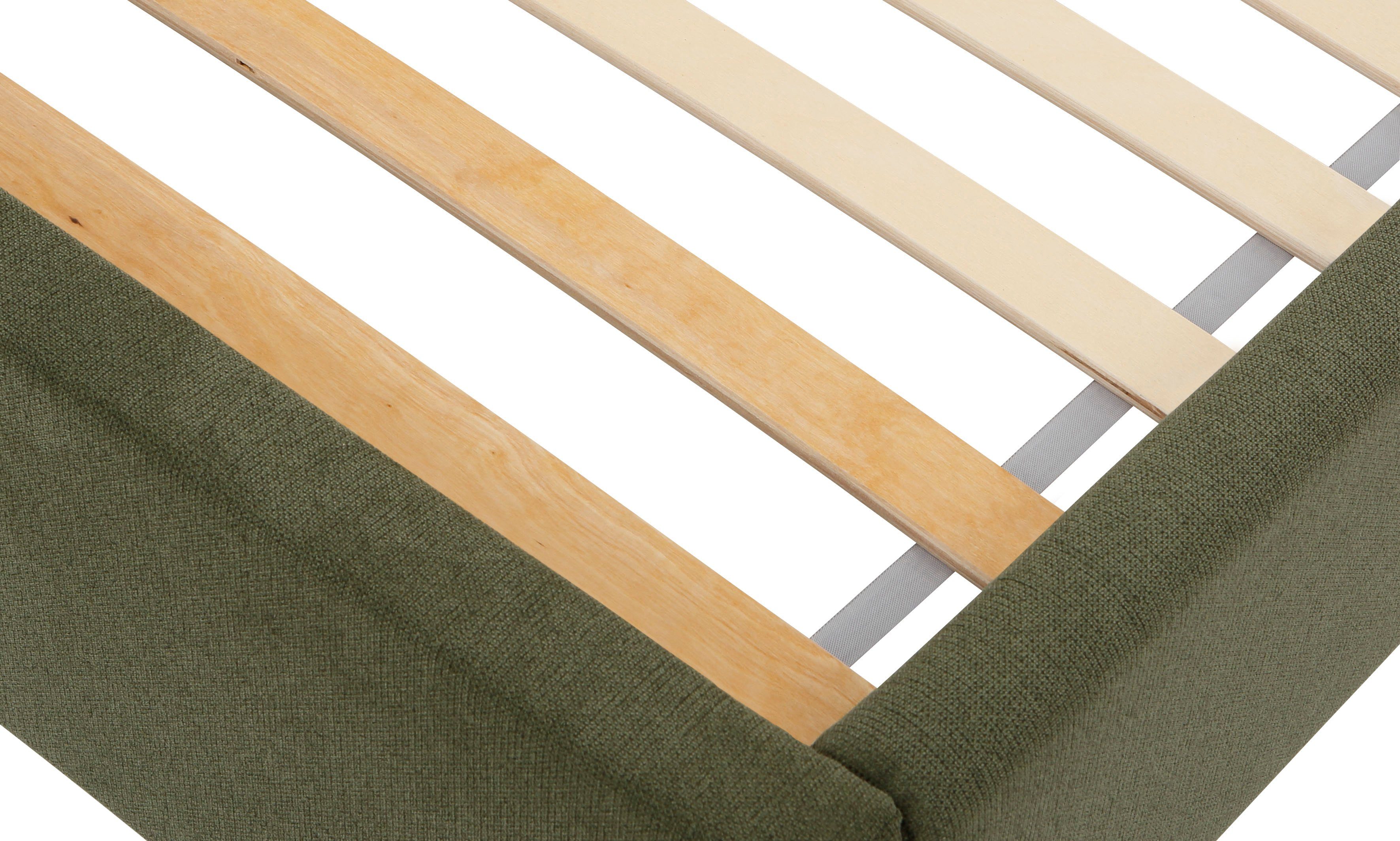 Lüttenhütt Gestoffeerd bed Gebko prettig bekleed hoofdbord met decoratief honingraatmotief