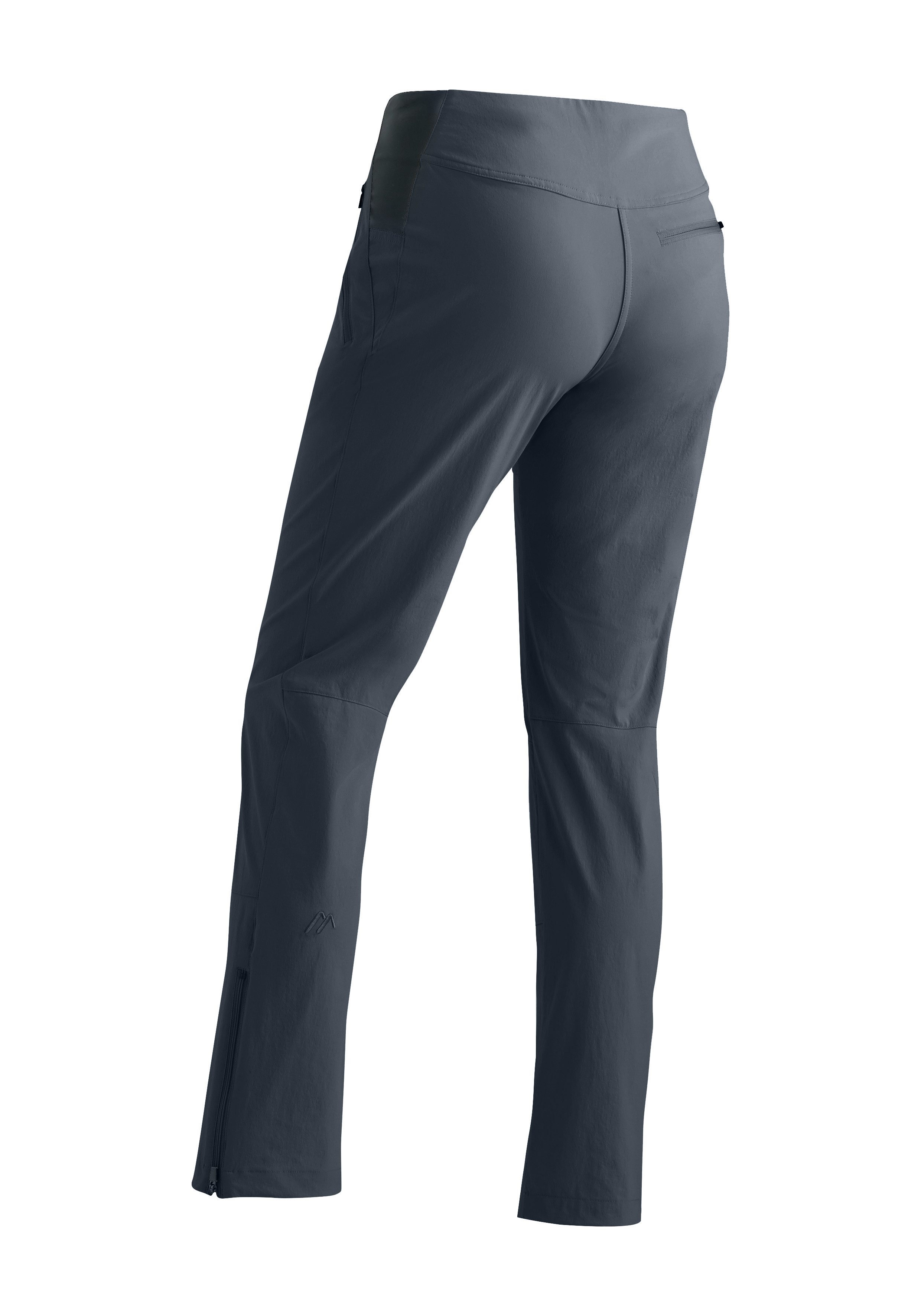 Maier Sports Outdoorbroek Inara slim Vario Dames wandelbroek, functionele broek met variabele tailleband en 4 zakken, slim fit