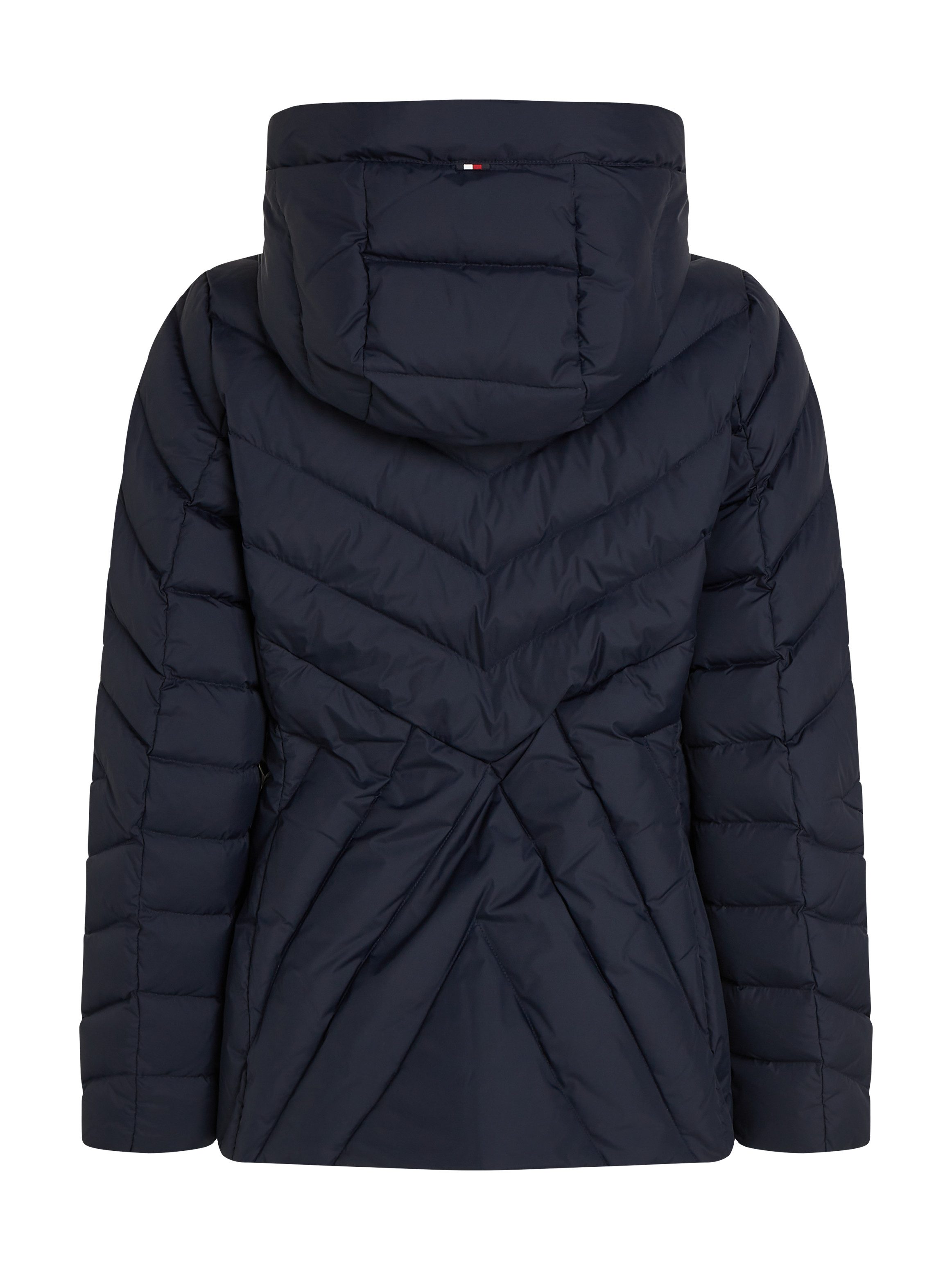 Tommy Hilfiger Gewatteerde jas CHEVRON MW PADDED JACKET met gemiddelde vulling en tommy hilfiger merklabel