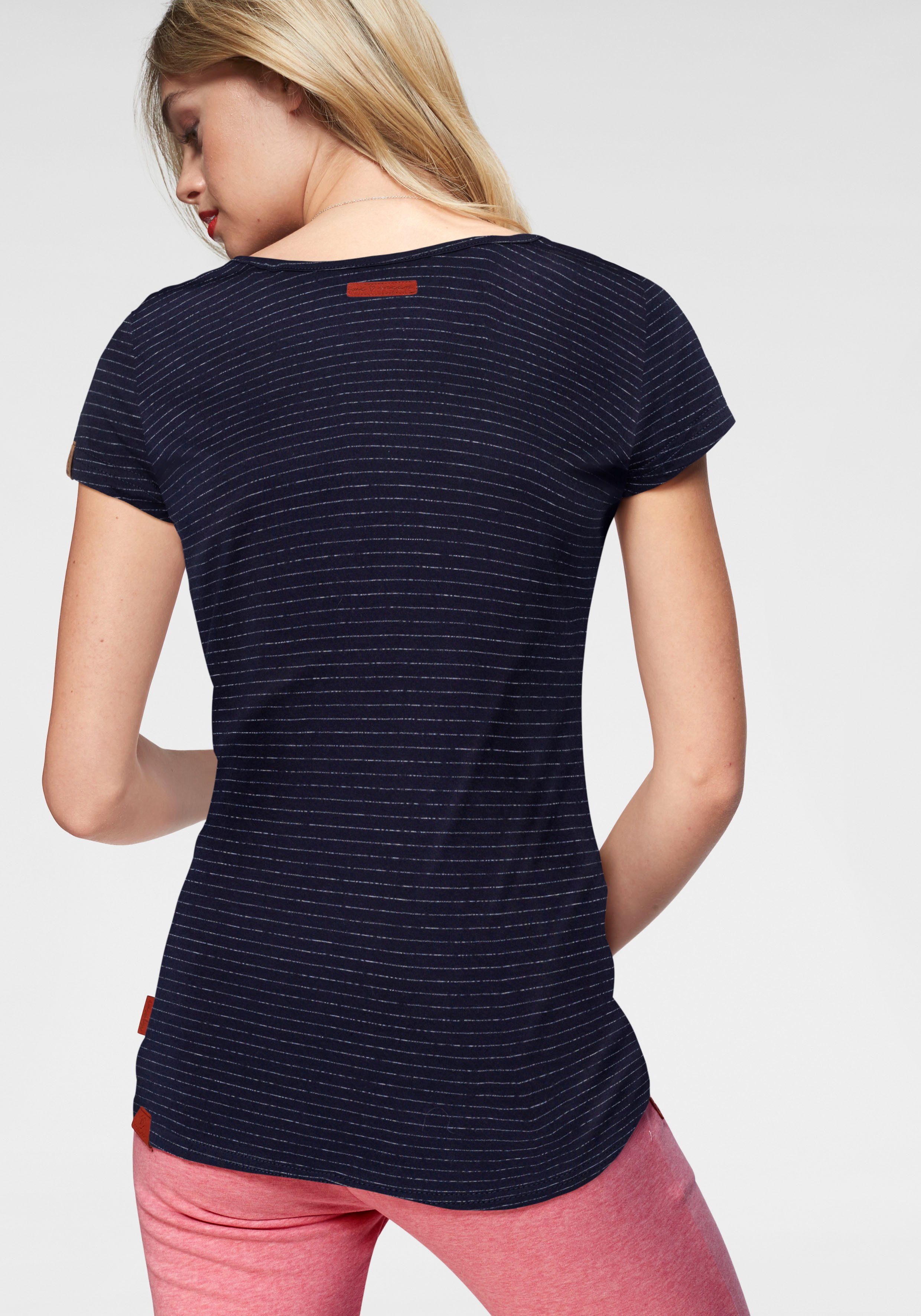 Ragwear Shirt met korte mouwen MINT STRIPES O in streepdessin