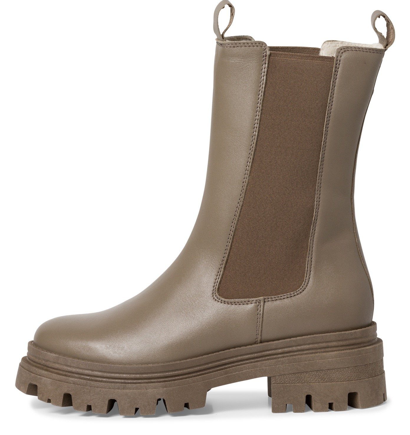 Tamaris Chelsea-boots blokhak, instaplaarzen, korte laarzen, stretchinzetten aan beide zijden