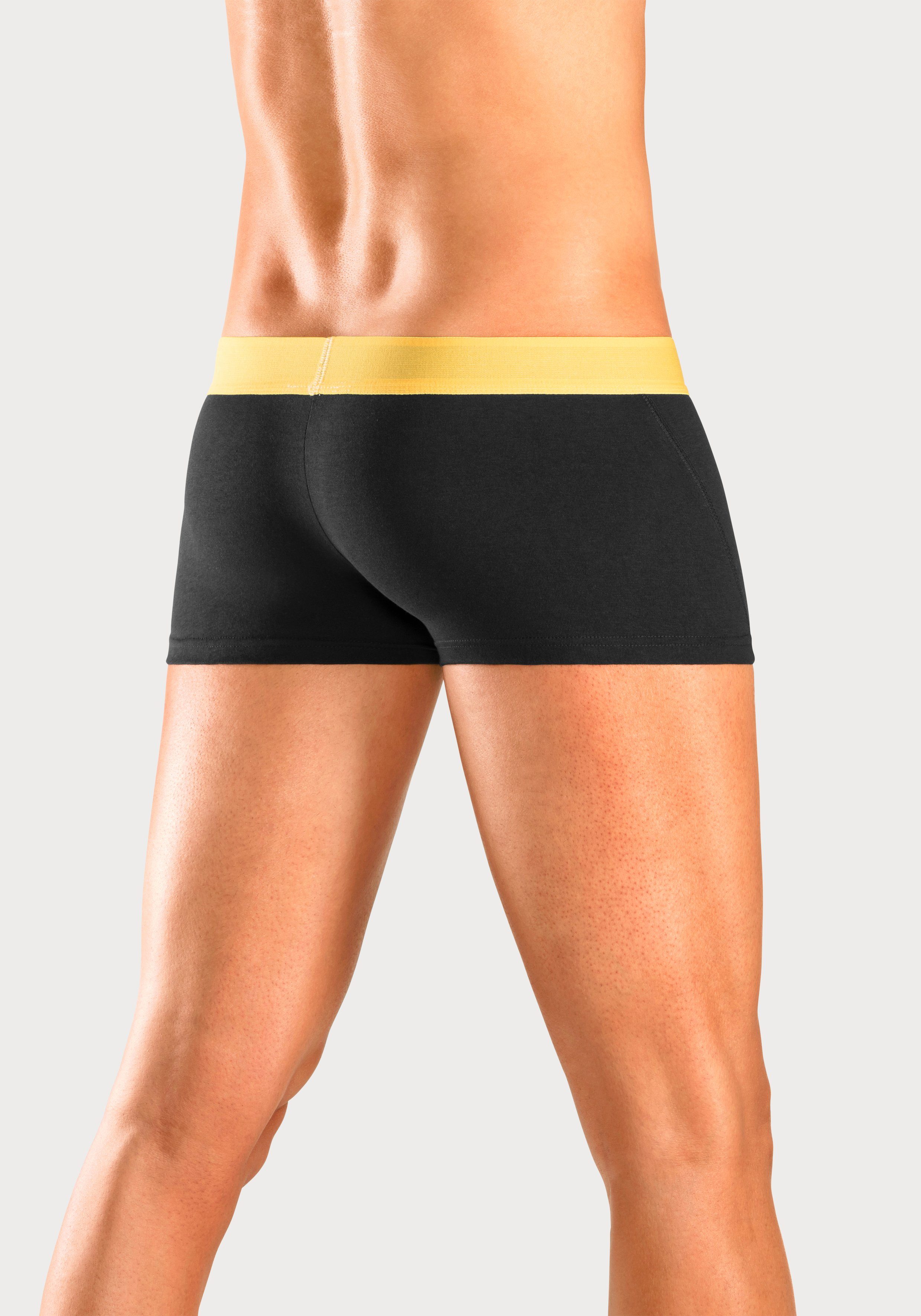 Bruno Banani Hipster strak zittende boxershorts met logo webband van katoenmix (set, 4 stuks)