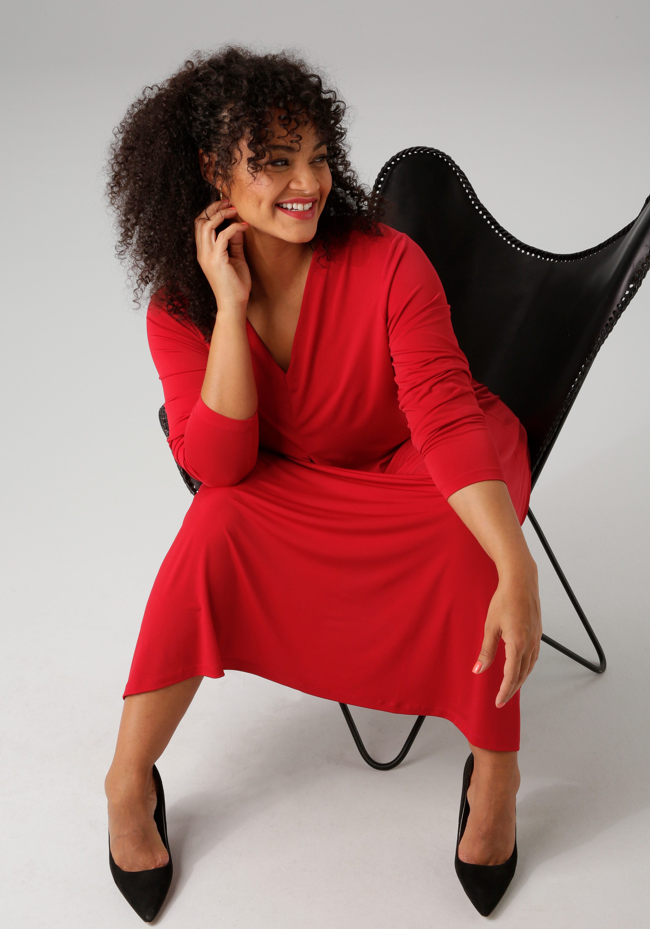 Aniston PLUS Maxi-jurk met verfijnde zijsplitten - nieuwe collectie