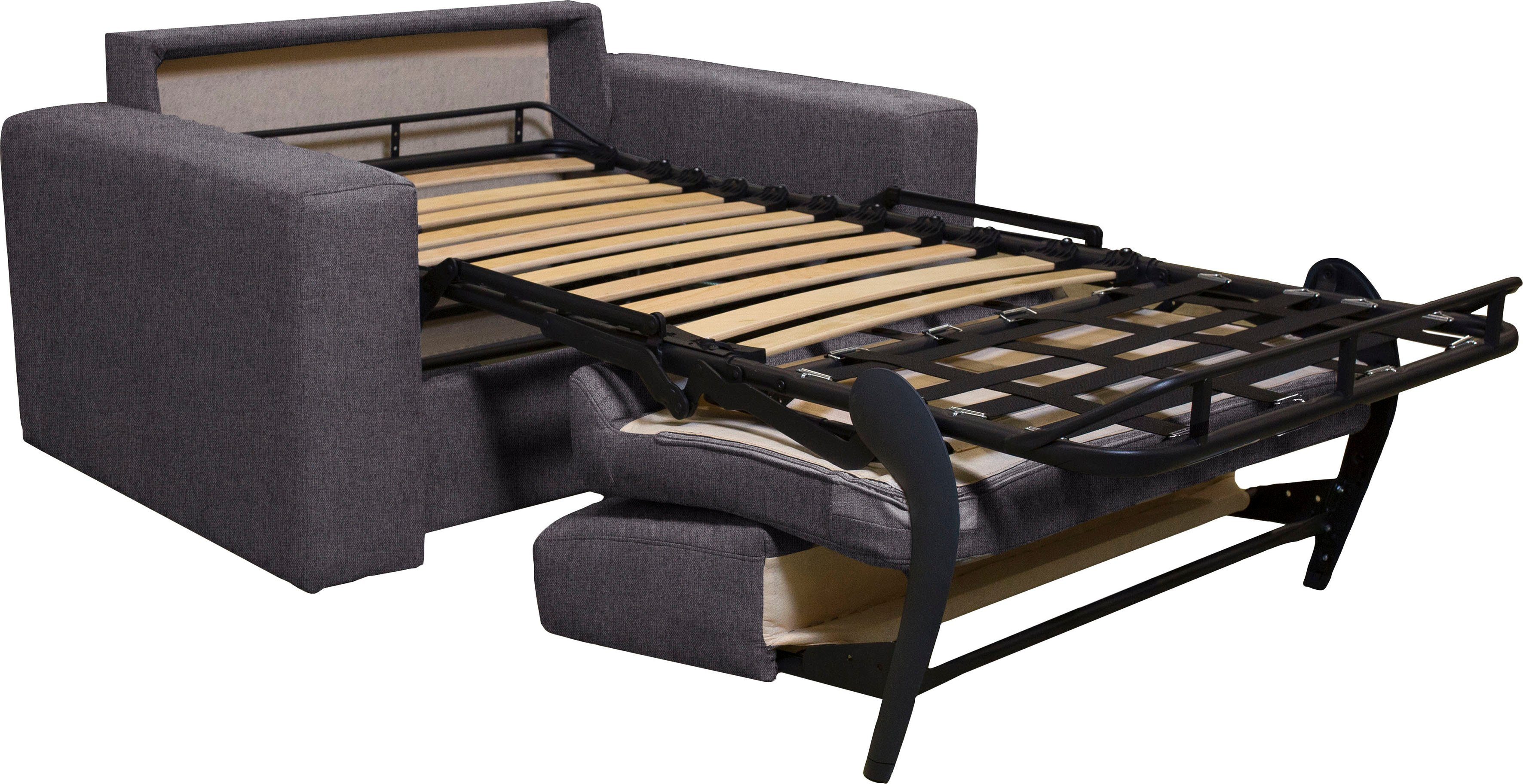 Home affaire Fauteuil Roma matras hoogte 140 cm Bedfunctie, met vering, Afmeting liggend ca. 83x198 cm