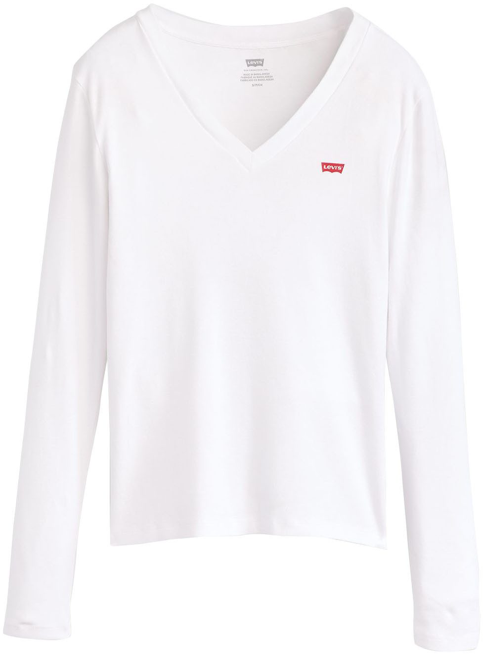 Levi's Shirt met lange mouwen ESSENTIAL HM LS VNECK