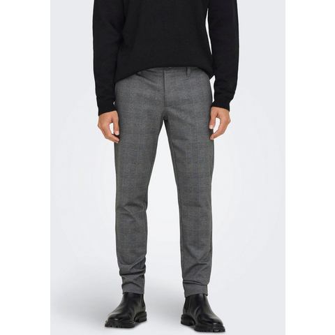 NU 20% KORTING: ONLY & SONS Chino MARK CHECK PANTS