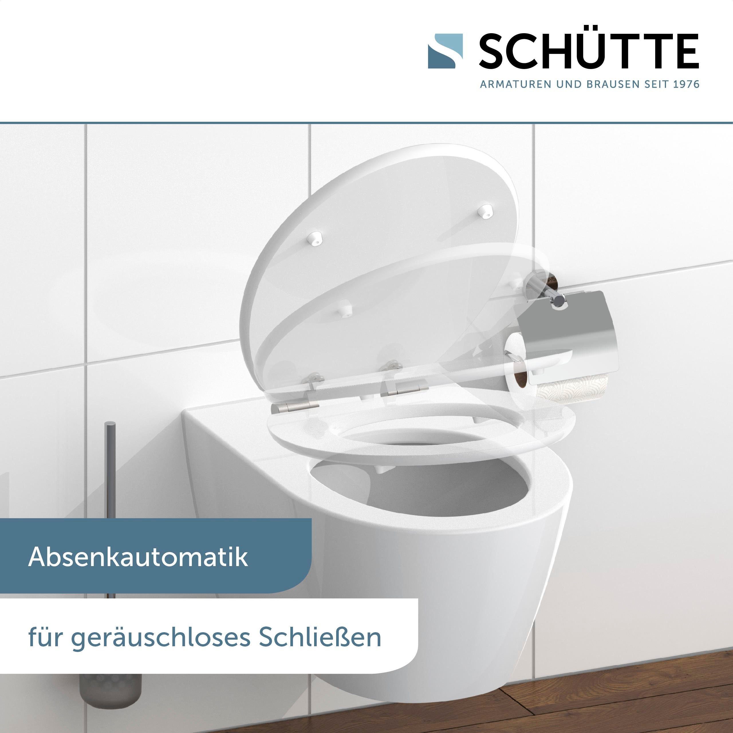 Schütte Toiletzitting Diamond High gloss met houten mdf-kern, met softclosemechanisme