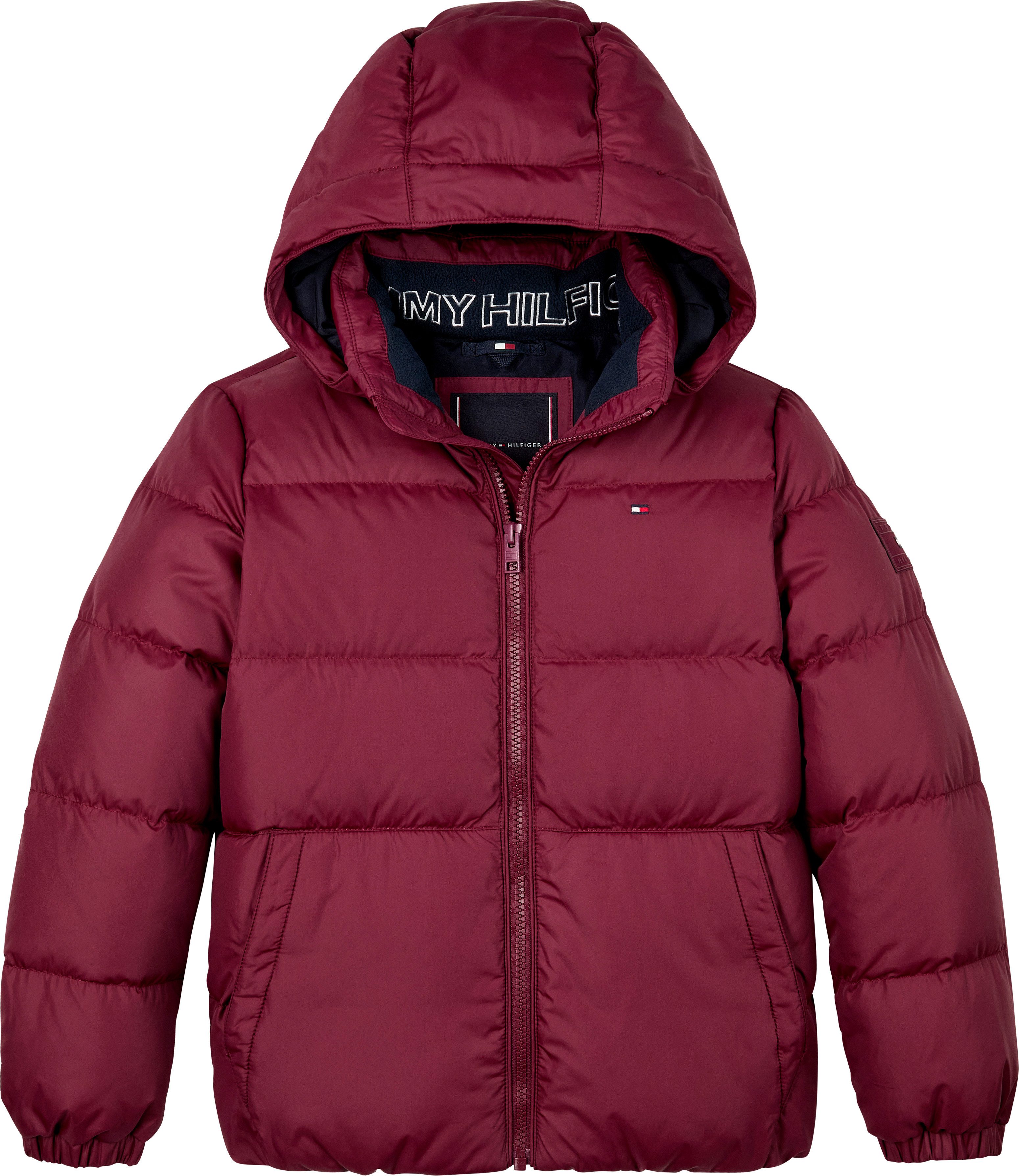Tommy Hilfiger Donsjack ESSENTIAL DOWN JACKET Baby tot 2 jaar, met logo-patch en vlaglabel