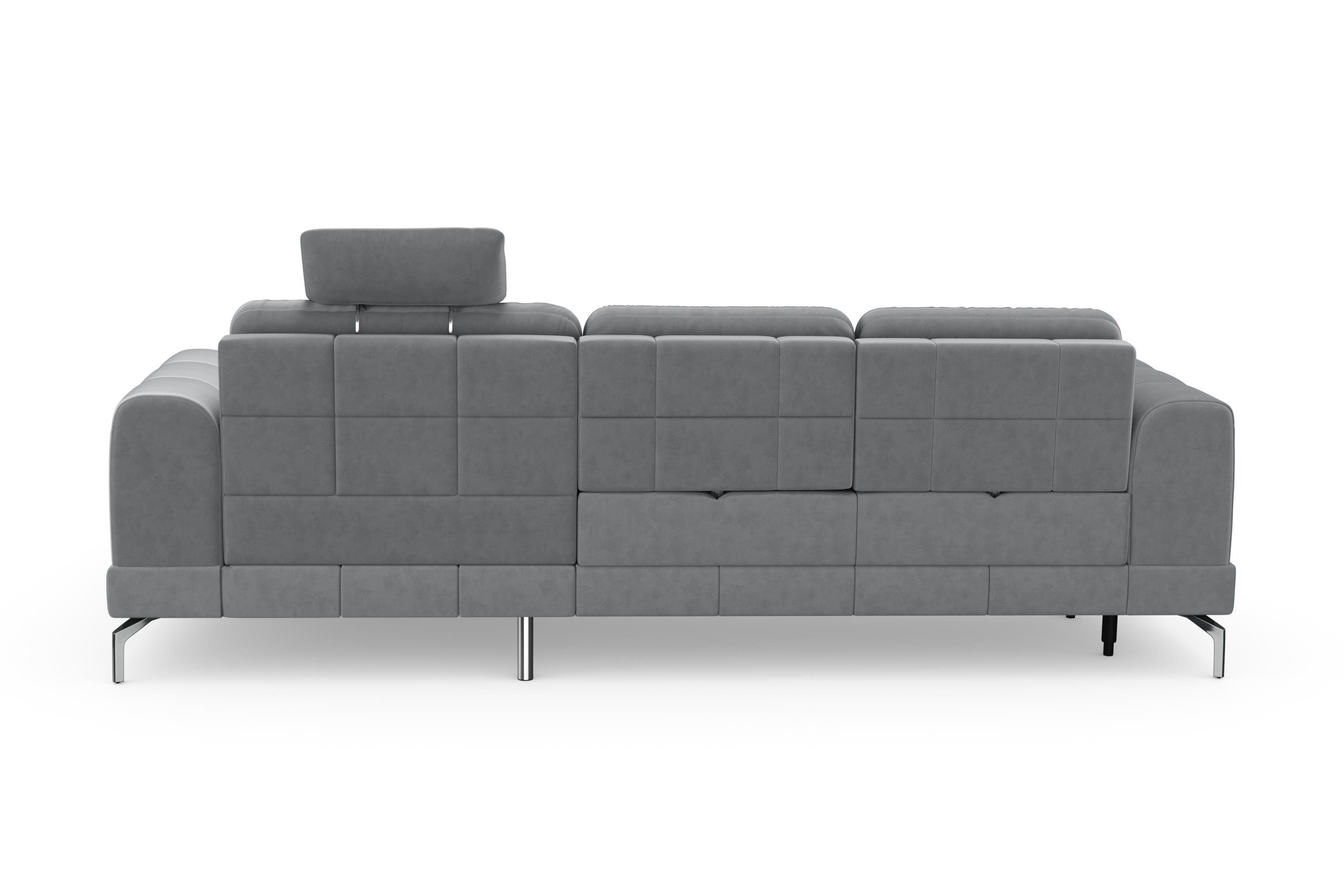 sit&more Hoekbank Bendigo L-vorm inclusief zitdiepteverstelling, bodemvrijheid 15 cm, 2 pootkleuren