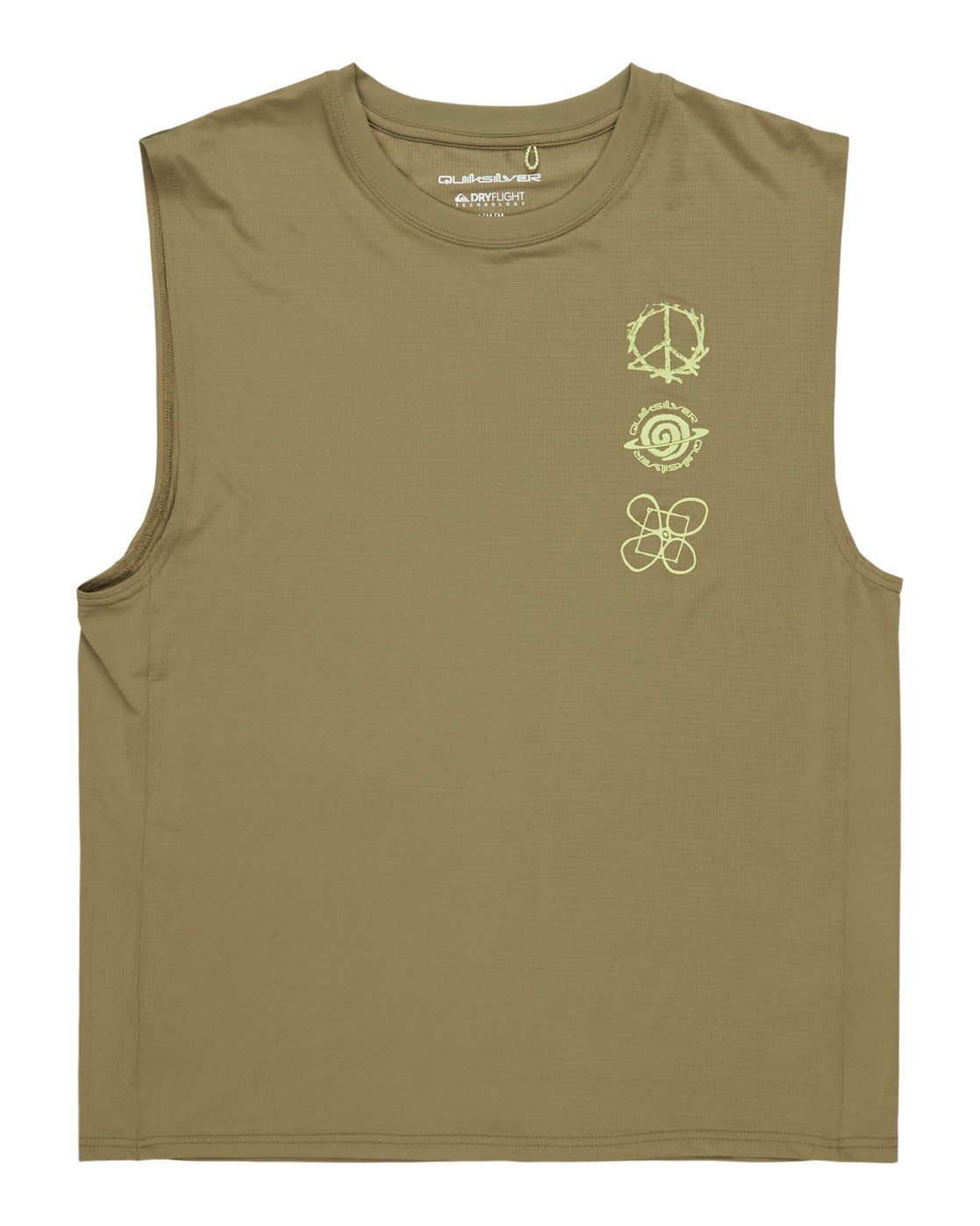 Quiksilver Tanktop Lap Time heren tanktops maat XL beige