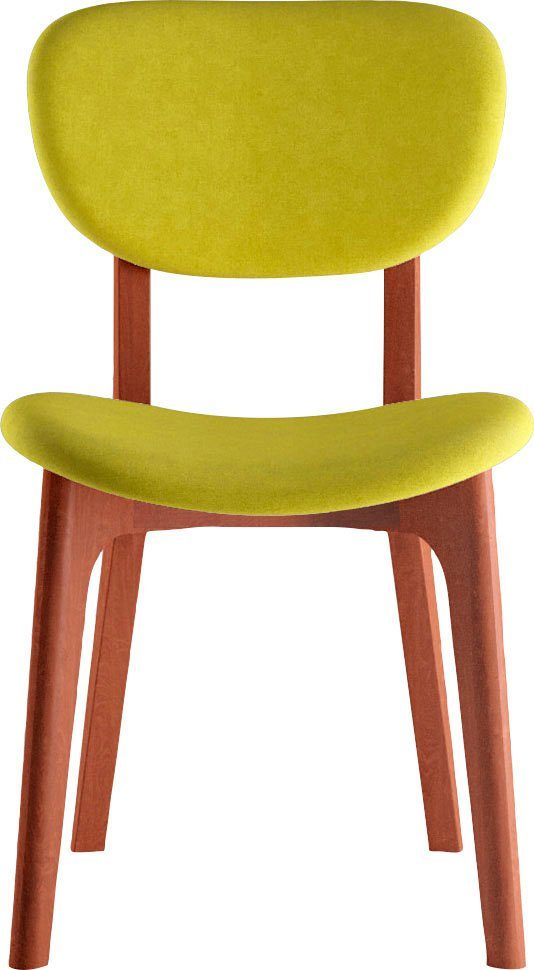 INOSIGN Stoel COZY Made in Italy Frame in beuken, kersen- of notenhout, massief hout, designstoel (set, 2 stuks)