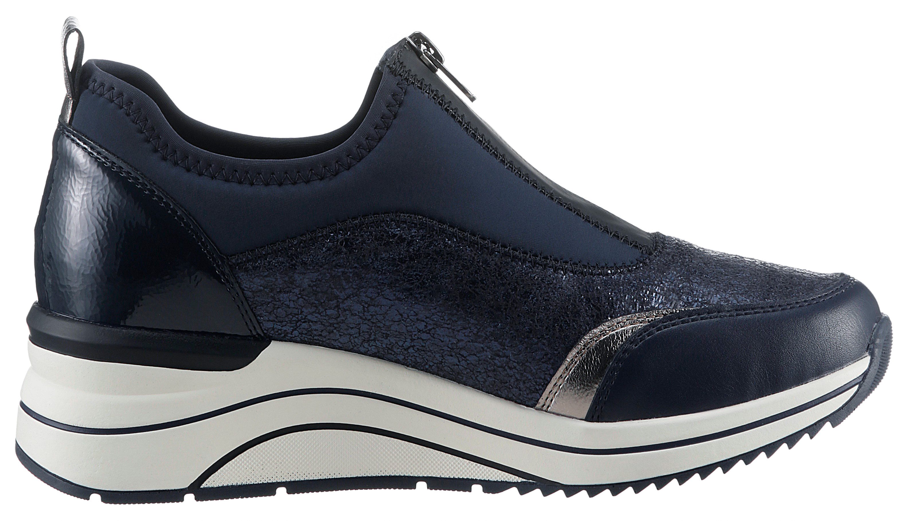 Remonte Slip-on sneakers Elisabeth Hurley-Collection , wedge sneaker, slipper, instapschoen, vrijetijdsschoen, vegan