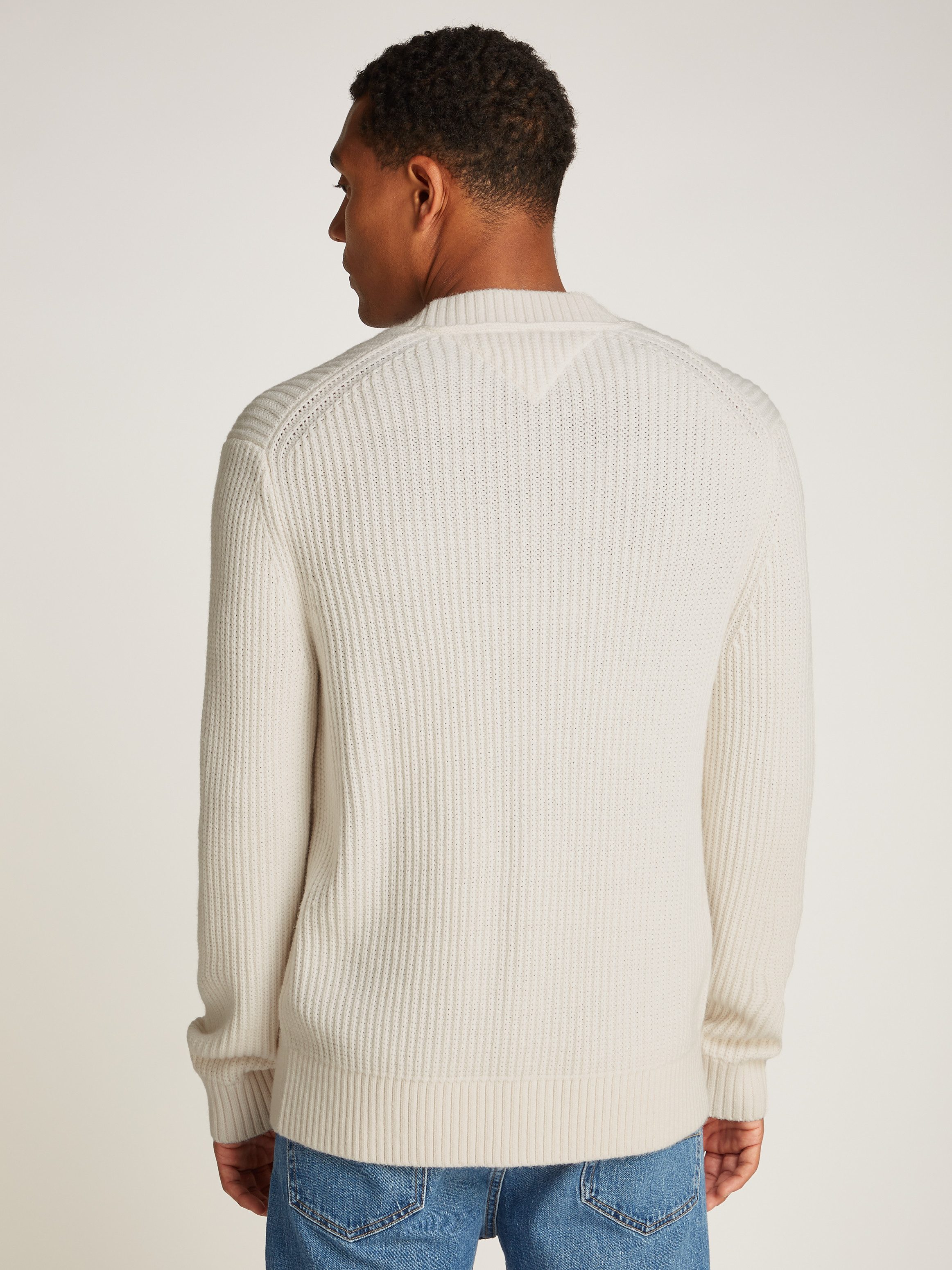 TOMMY JEANS Cardigan TJM REG JERSEY STITCH CARDI