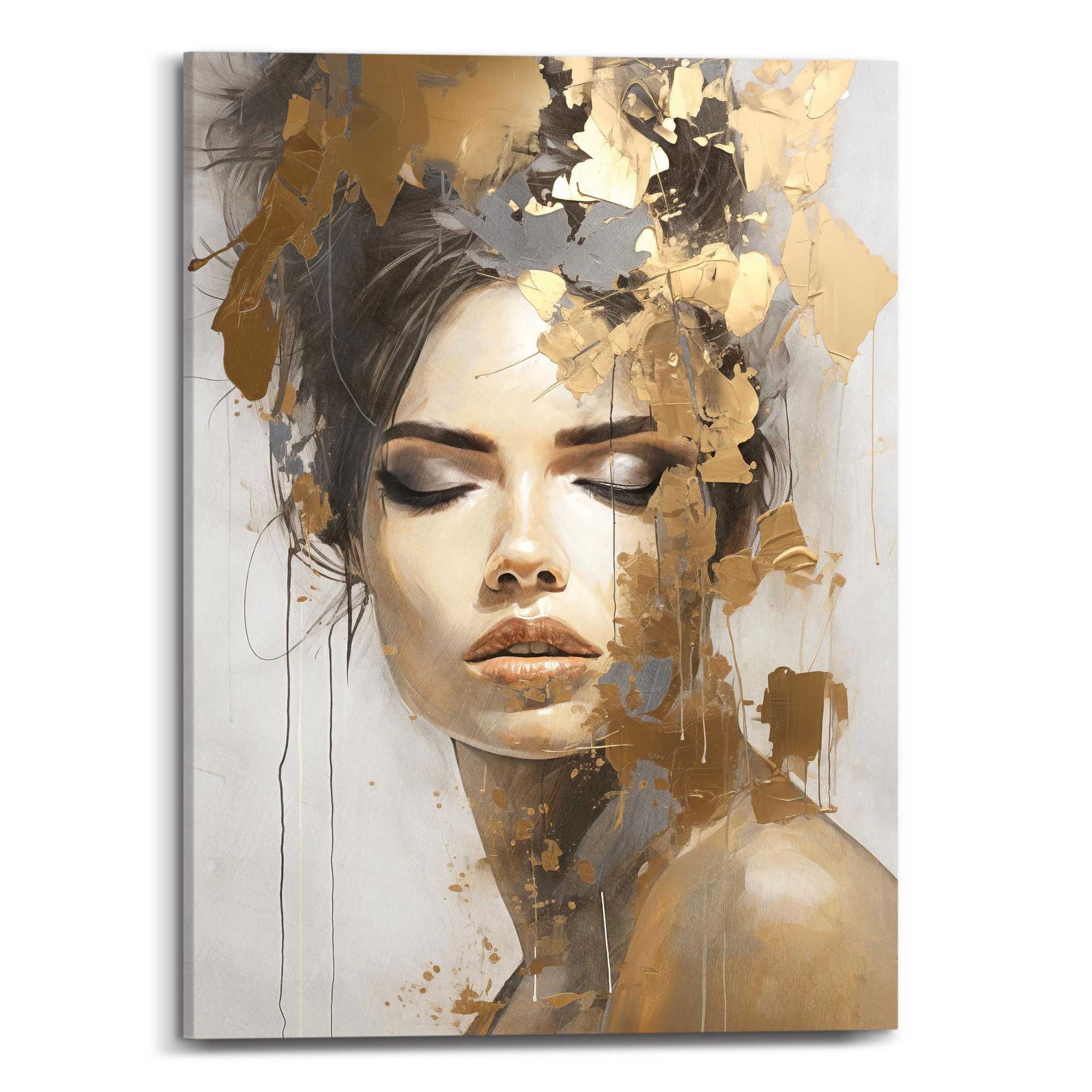 Reinders! Artprint op linnen Chique Gold