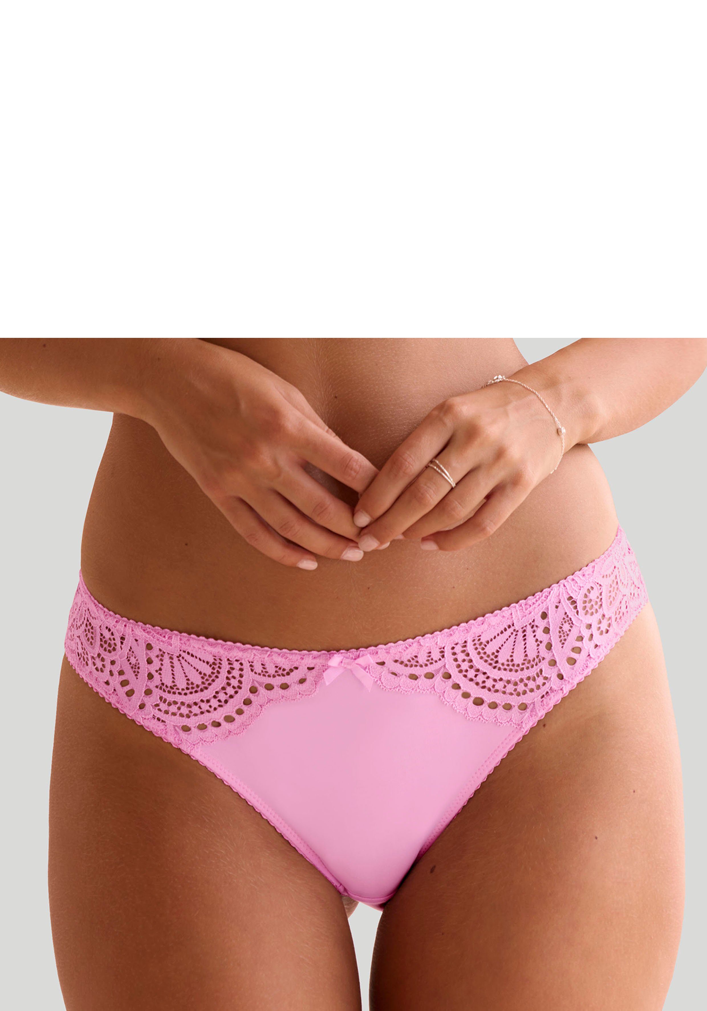 Lascana Slip Aurora met geweldige kant in bloemige look
