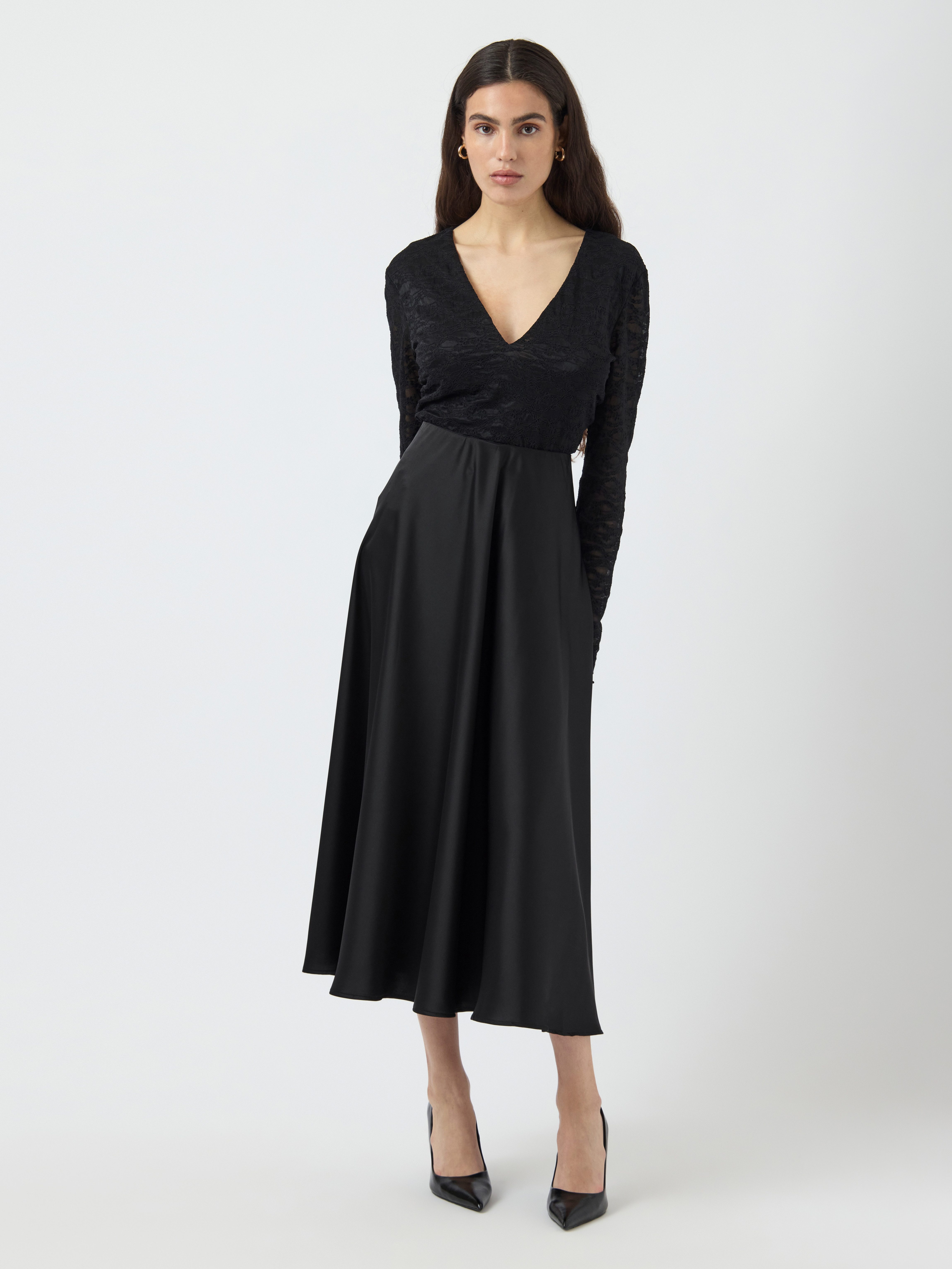 Y.A.S Satijnen rok YASPELLA HW VOLUME ANKLE SKIRT S. NOOS