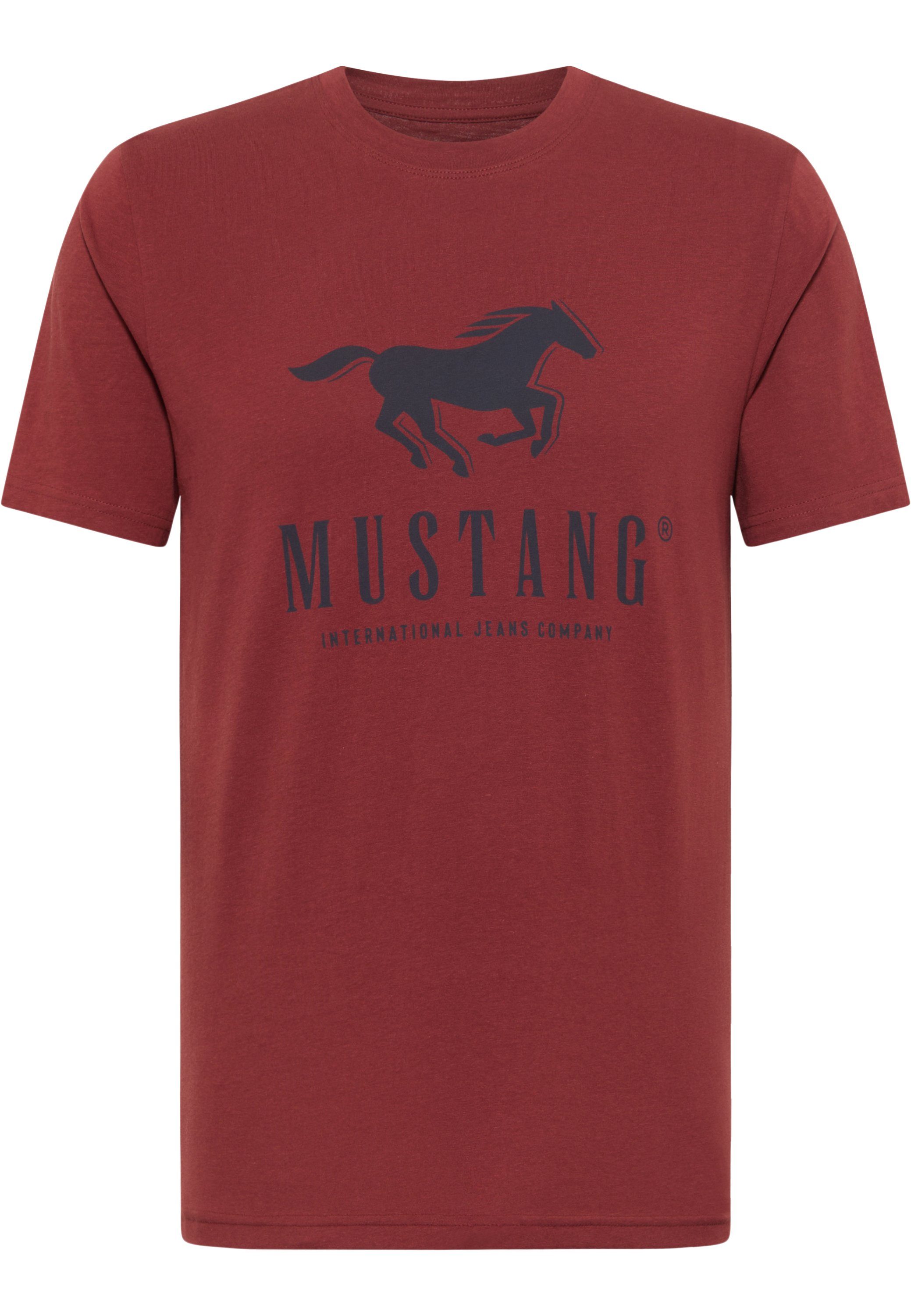 Mustang Shirt met korte mouwen Shirt met print