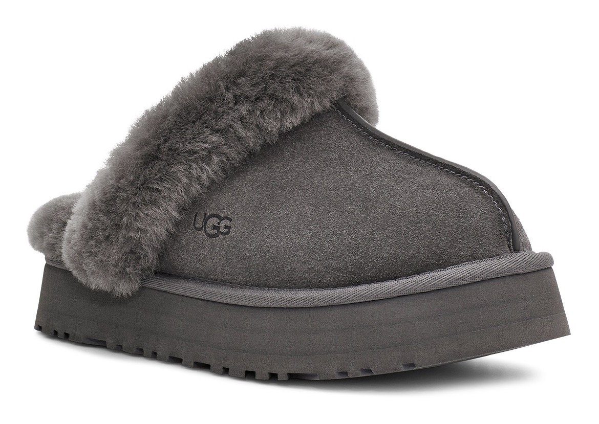 UGG Pantoffels DISQUETTE Pantoffel, pantoffel, klomp, slides met trendy plateau