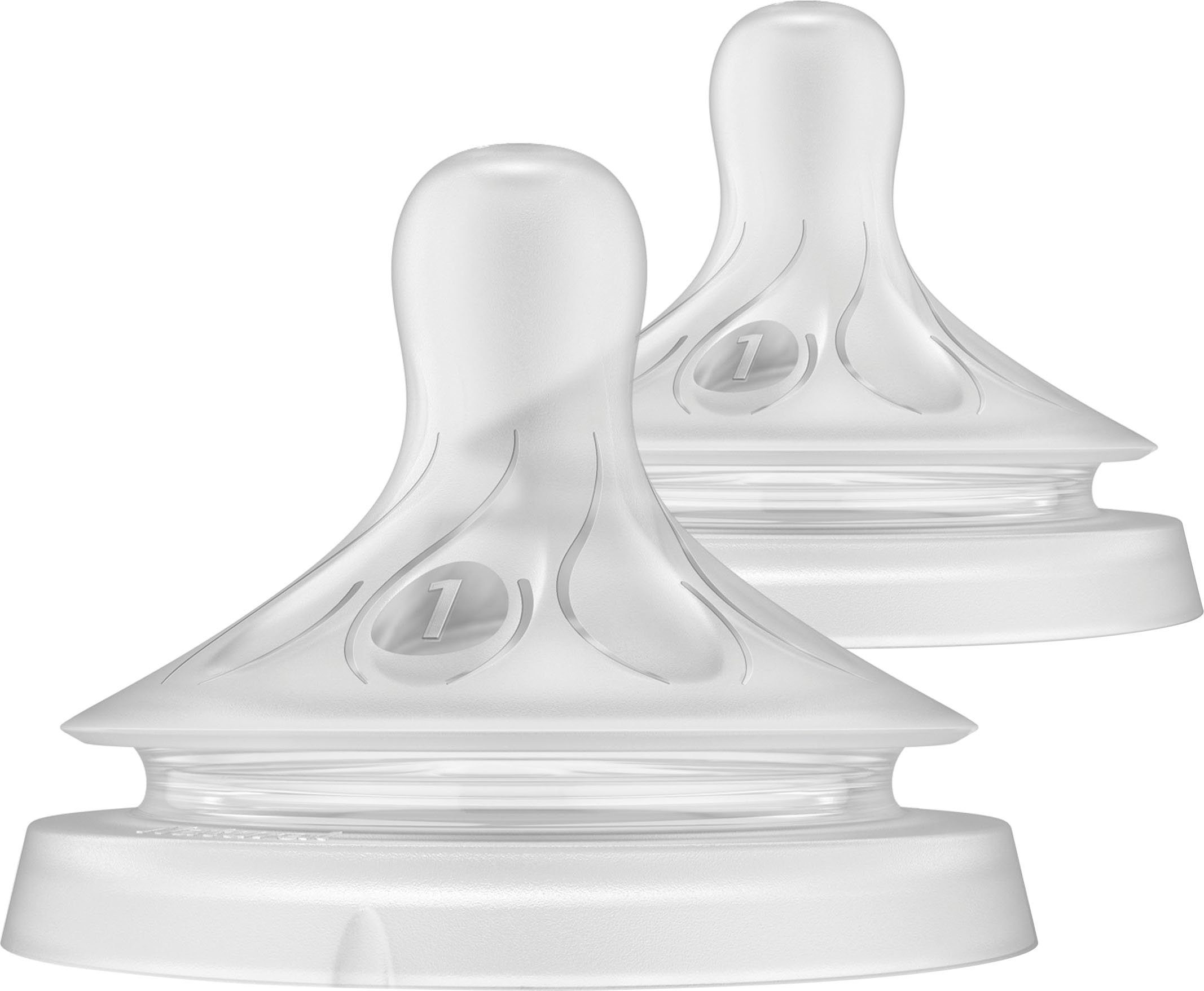 Philips AVENT Flesspeen Natural Response SCY961/02 2 stuks met anti-koliek ventiel, vanaf 0 maanden