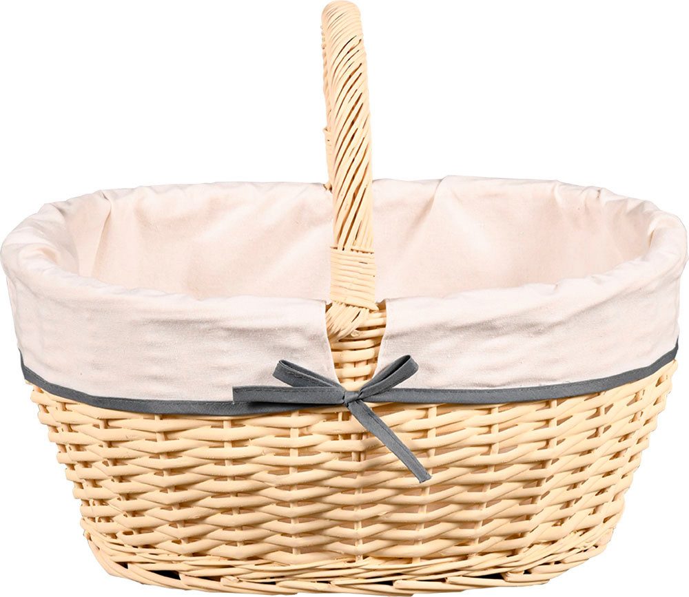 KESPER for kitchen & home Boodschappenmand Wilgenweving met textielvoering (1-delig)
