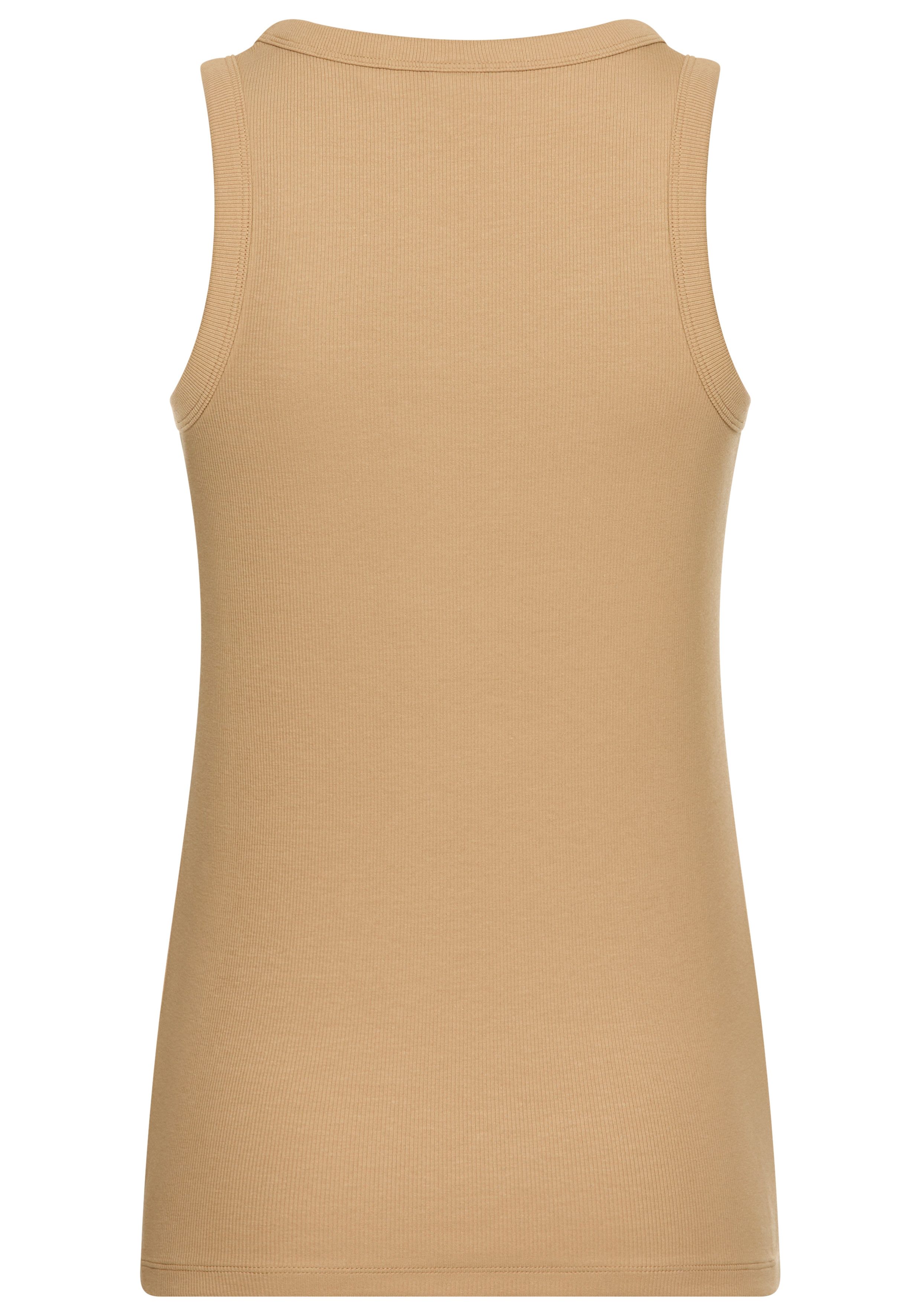 Boss Orange Geribde tanktop Ematite Stonebadge Premium Damesmode