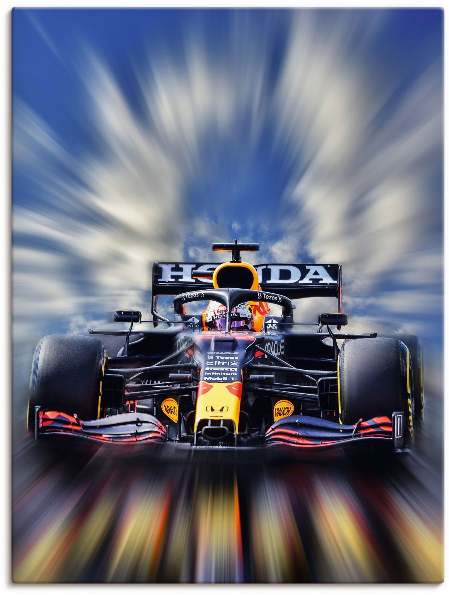 Artland Artprint Max Verstappen - wereldkampioen Formule 1 als artprint van aluminium, artprint voor buiten, artprint op linnen, poster, muursticker
