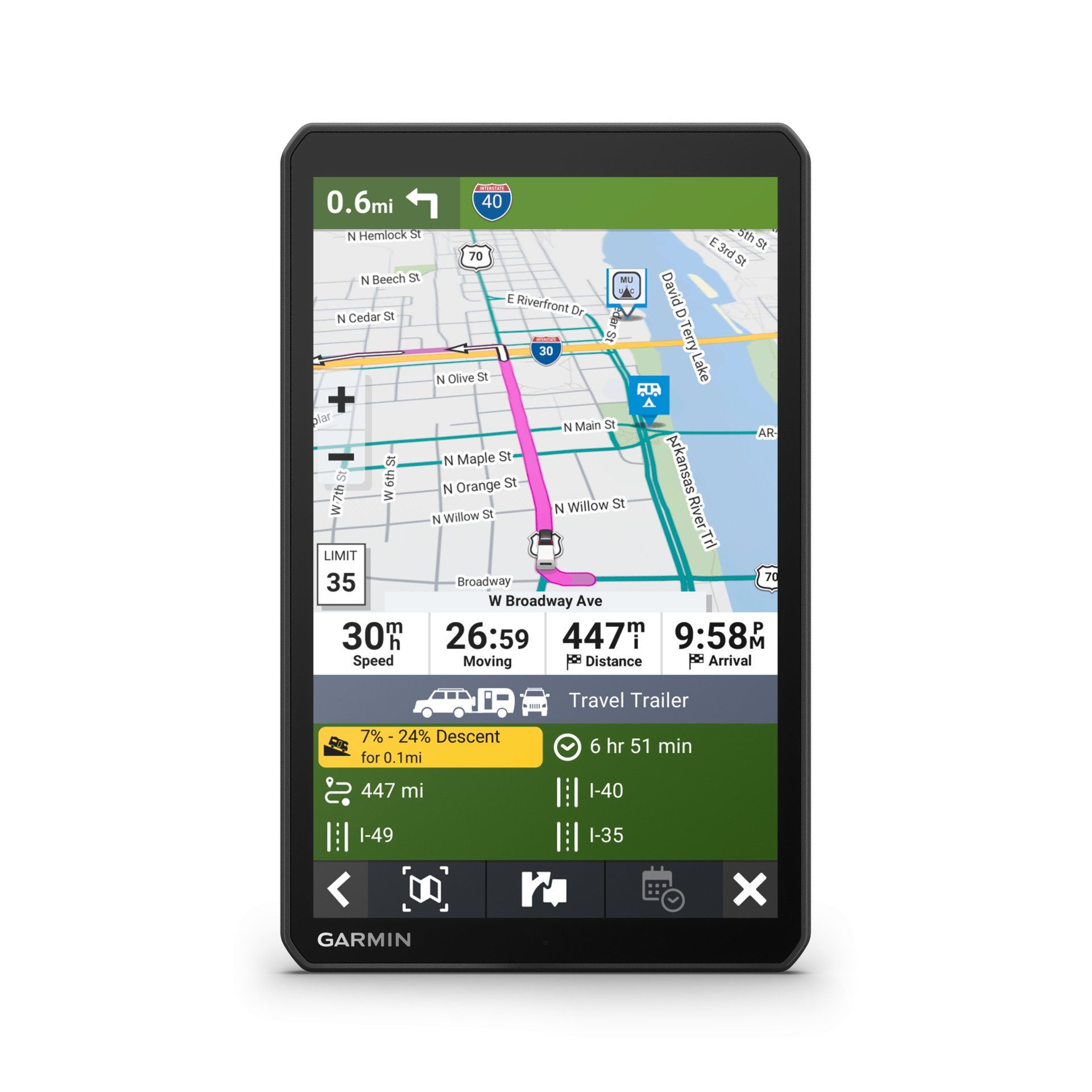 Garmin Navigatiesysteem Camper 895 EU (1 stuk)