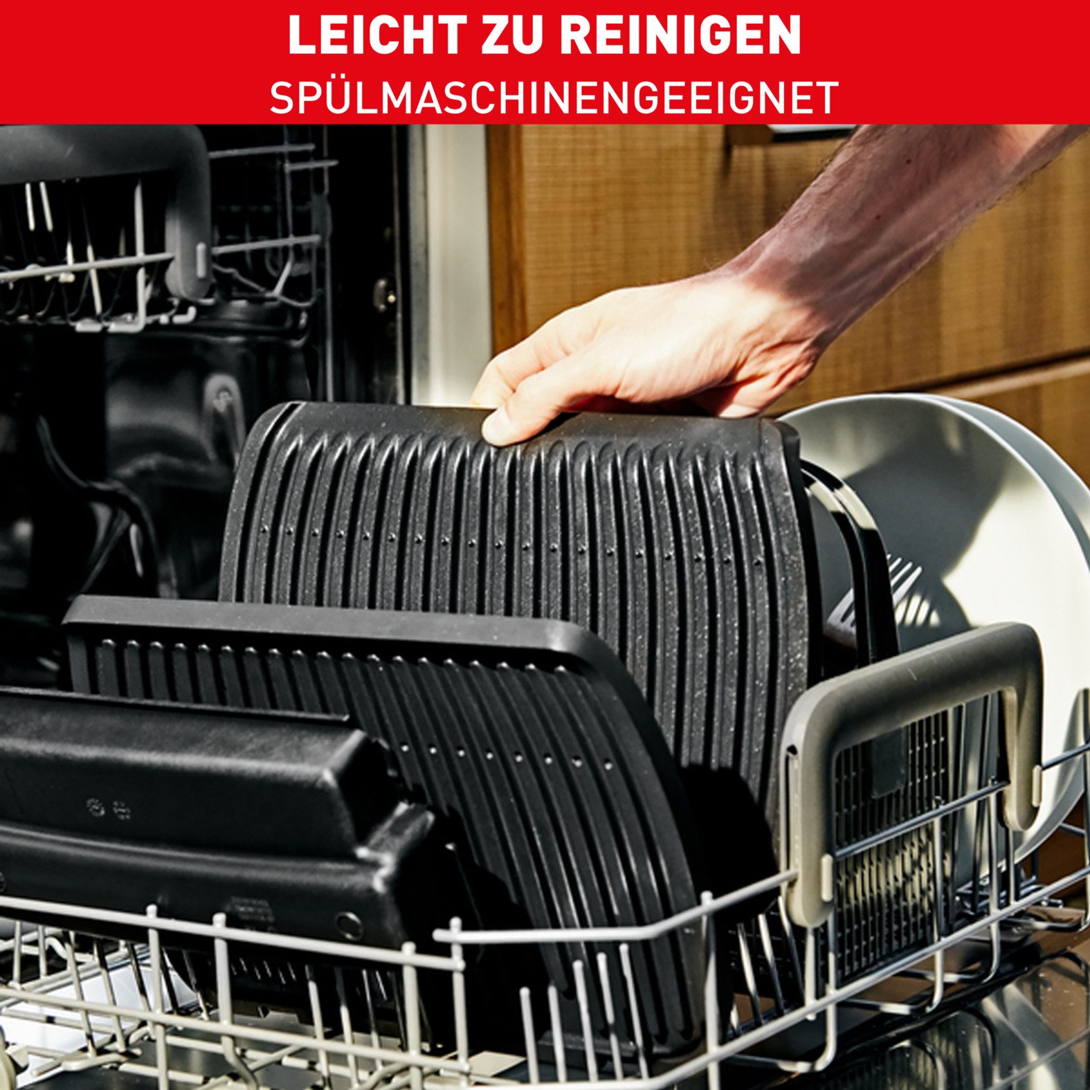 Tefal Contactgrill GC750D OptiGrill Elite 12 programma’s, intuïtieve sensor, grillboost-functie, receptenboek app