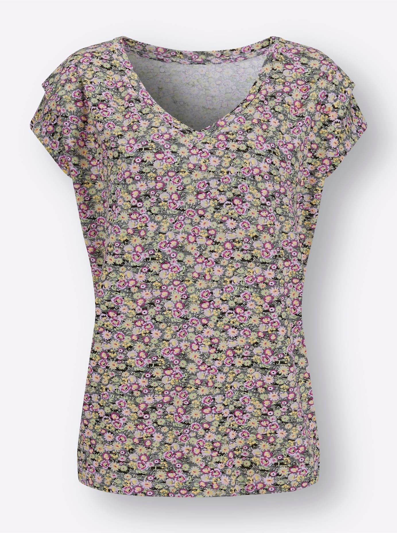 Classic Inspirationen Shirt met V-hals Gedessineerd shirt (1-delig)