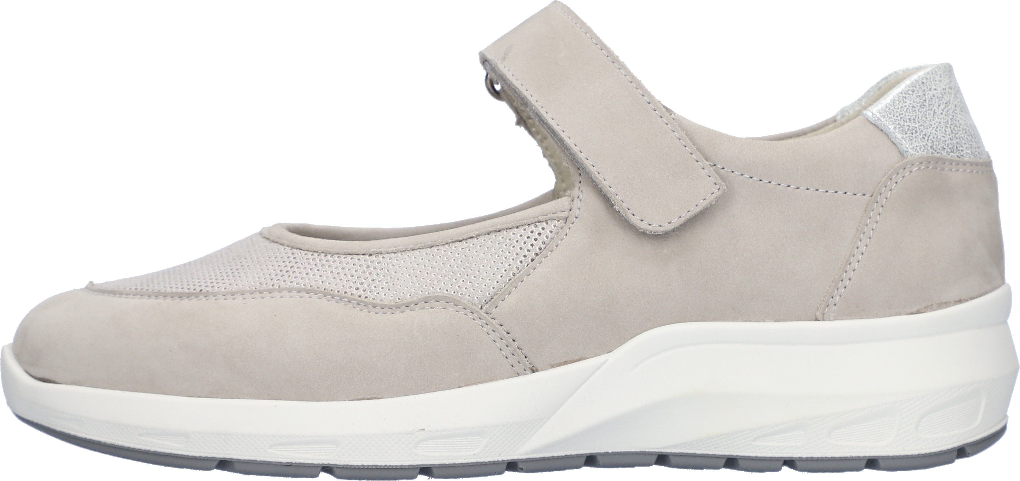 Waldläufer Klittenbandschoenen M-TONIA , riemchen-ballerina, comfort-schoen met bungeez-functie, m-breedte