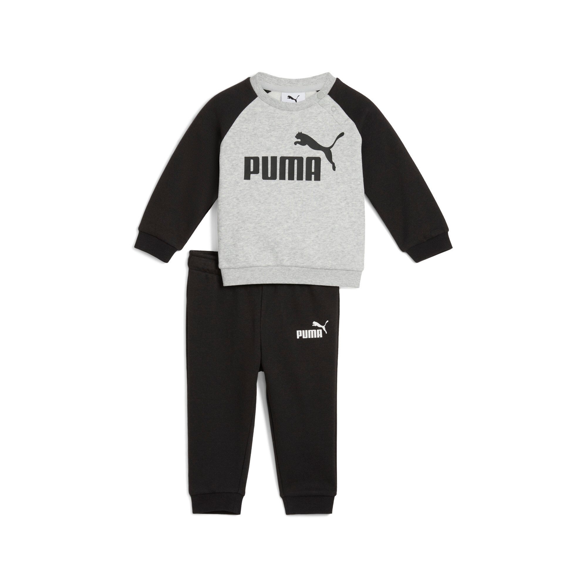 PUMA Trainingspak MINICATS ESS RAGLAN CREW SET FL INF (2-delig) kinderen trainingspakken maat 92 zwart