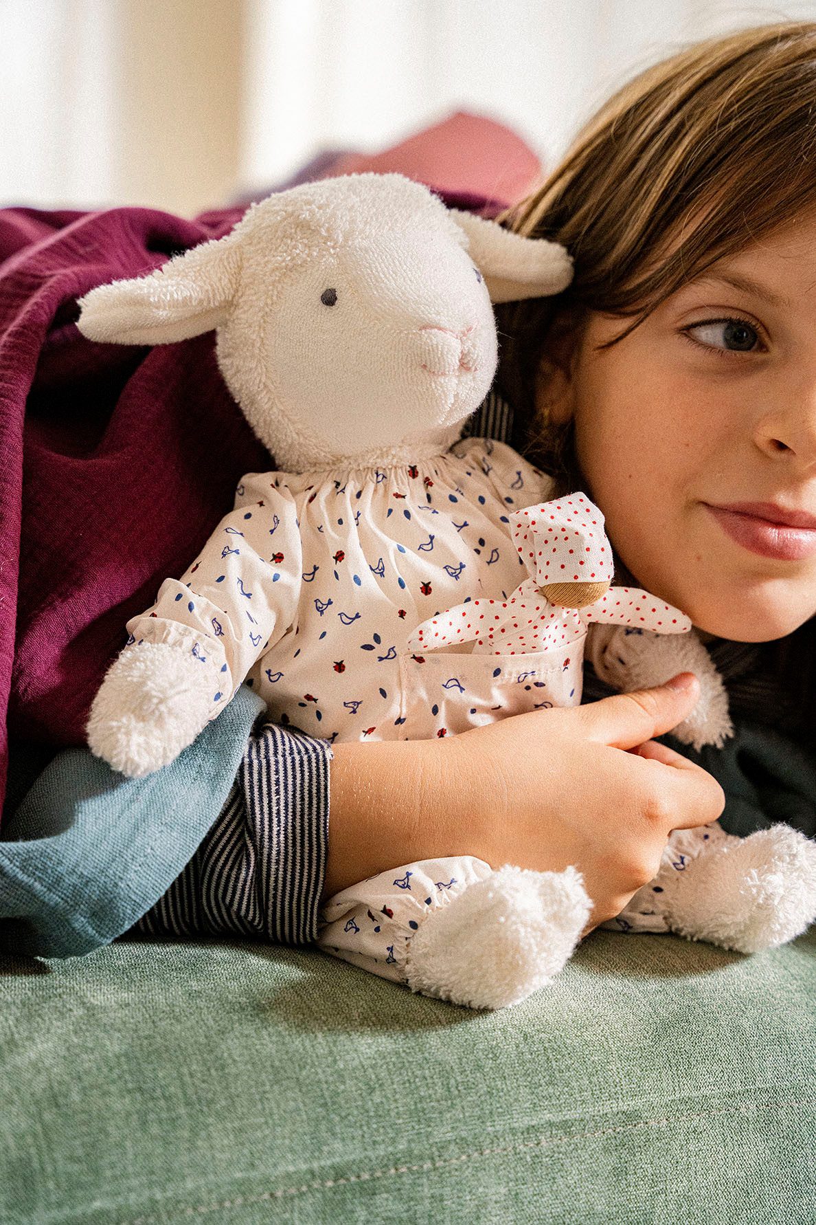 Käthe Kruse Knuffelbeest Lodewijk lam, staand